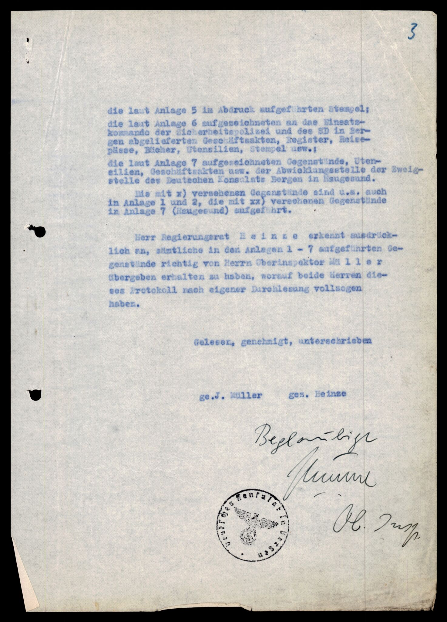 Forsvarets Overkommando. 2 kontor. Arkiv 11.4. Spredte tyske arkivsaker, AV/RA-RAFA-7031/D/Dar/Darc/L0021: FO.II. Tyske konsulater, 1929-1940, s. 4