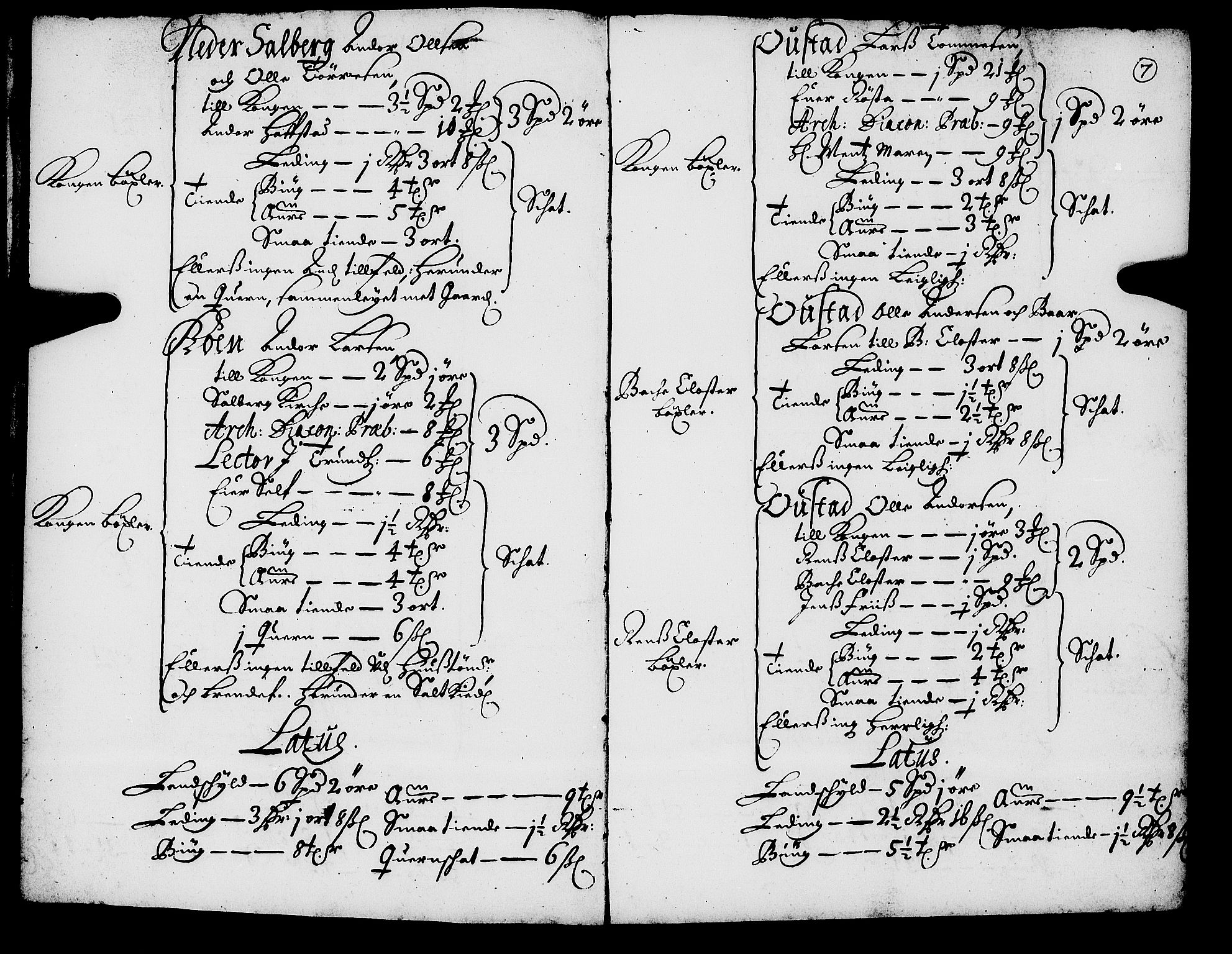 Rentekammeret inntil 1814, Realistisk ordnet avdeling, RA/EA-4070/N/Nb/Nba/L0055: Inderøy len, 1668, s. 6b-7a