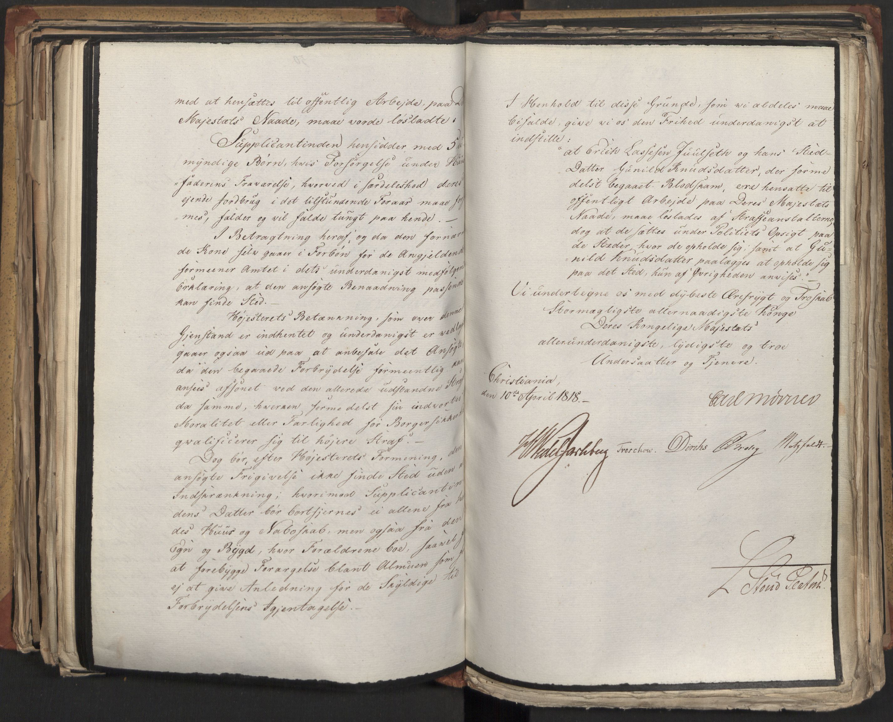 Statsrådsavdelingen i Stockholm, AV/RA-S-1003/D/Da/L0013: Regjeringsinnstillinger nr. 2761-2889, 1818, s. 327