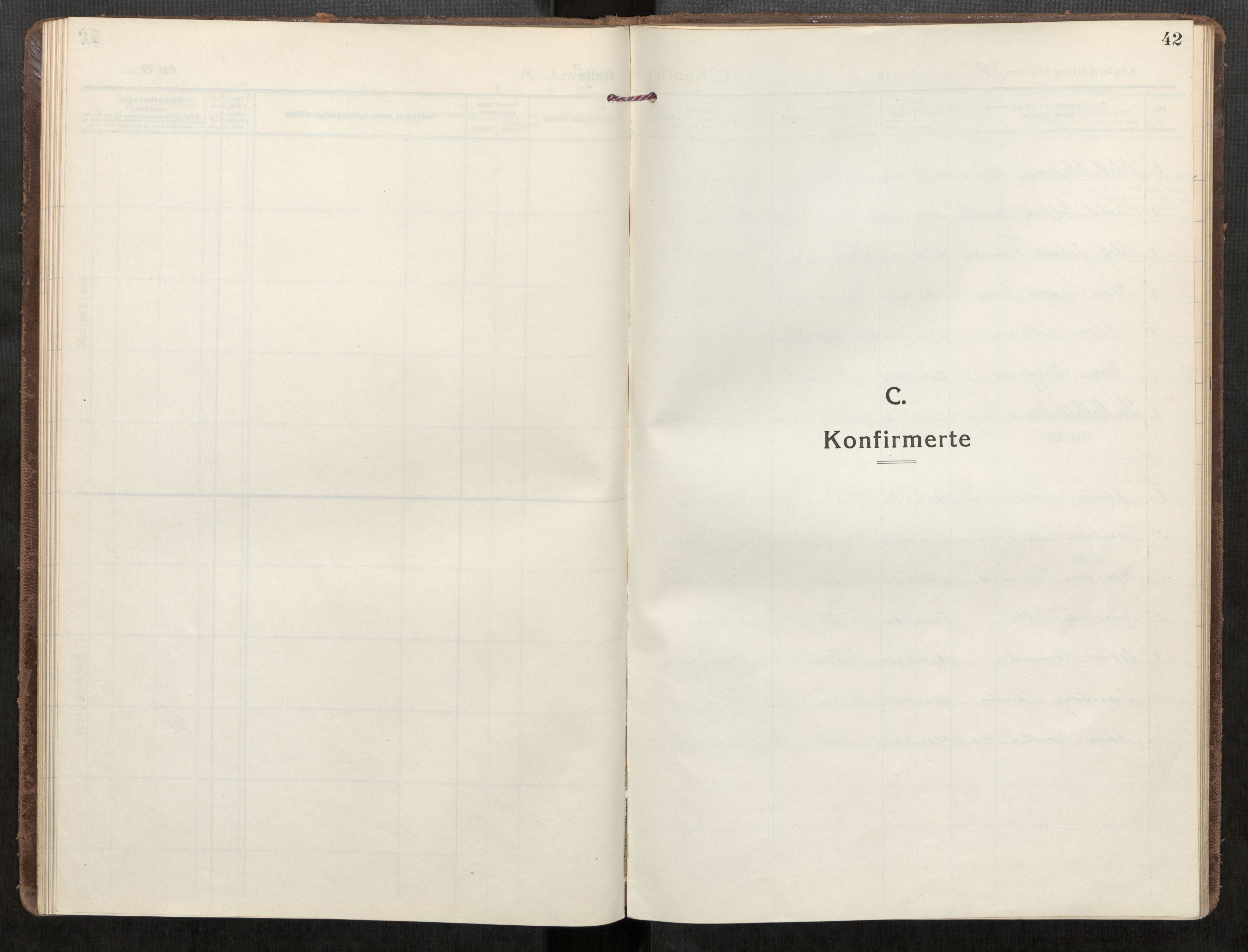 Klæbu sokneprestkontor, SAT/A-1112: Ministerialbok nr. 3, 1917-1924, s. 42
