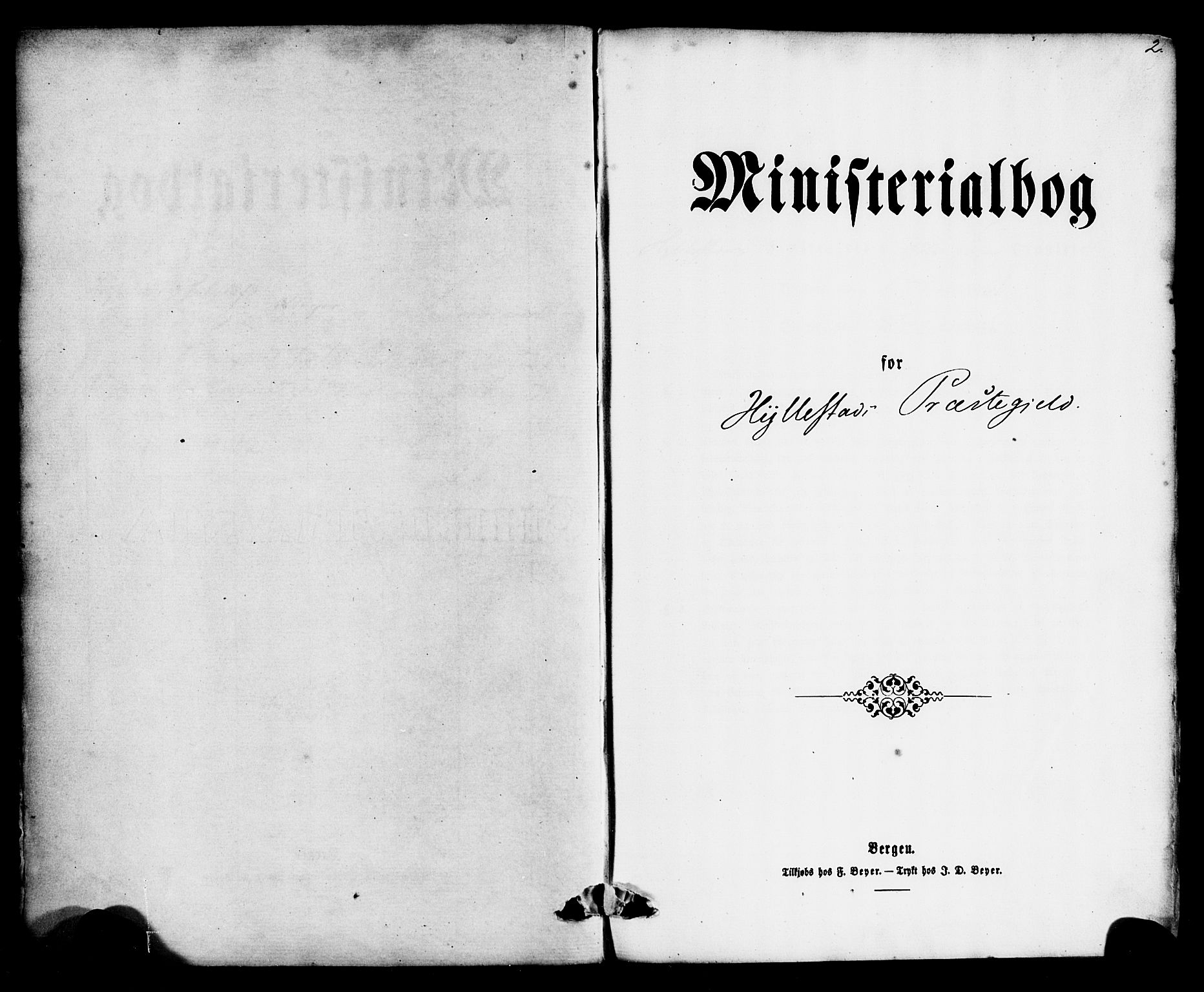 Hyllestad sokneprestembete, SAB/A-80401: Ministerialbok nr. A 1, 1861-1886, s. 2