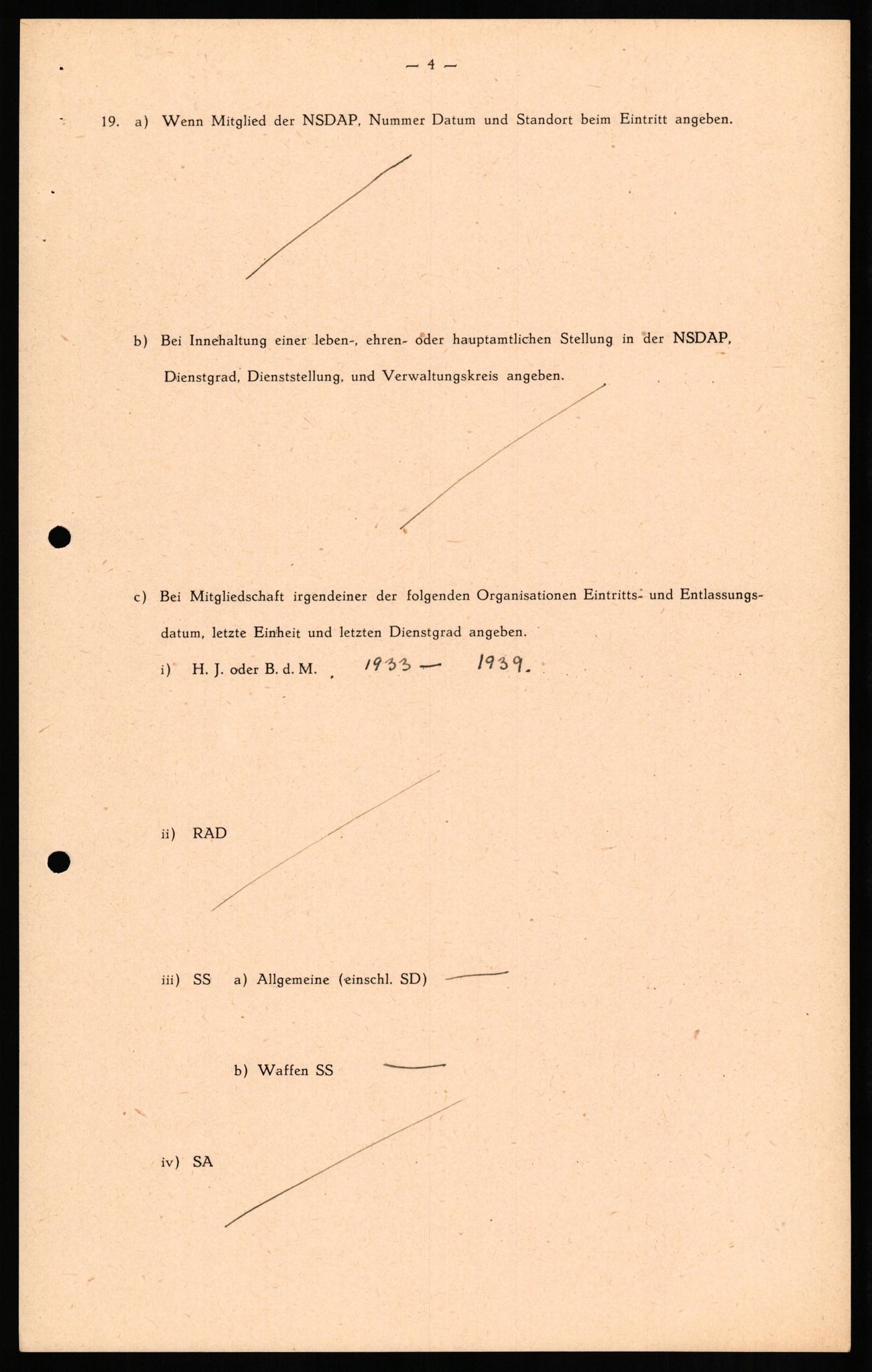 Forsvaret, Forsvarets overkommando II, RA/RAFA-3915/D/Db/L0021: CI Questionaires. Tyske okkupasjonsstyrker i Norge. Tyskere., 1945-1946, s. 244