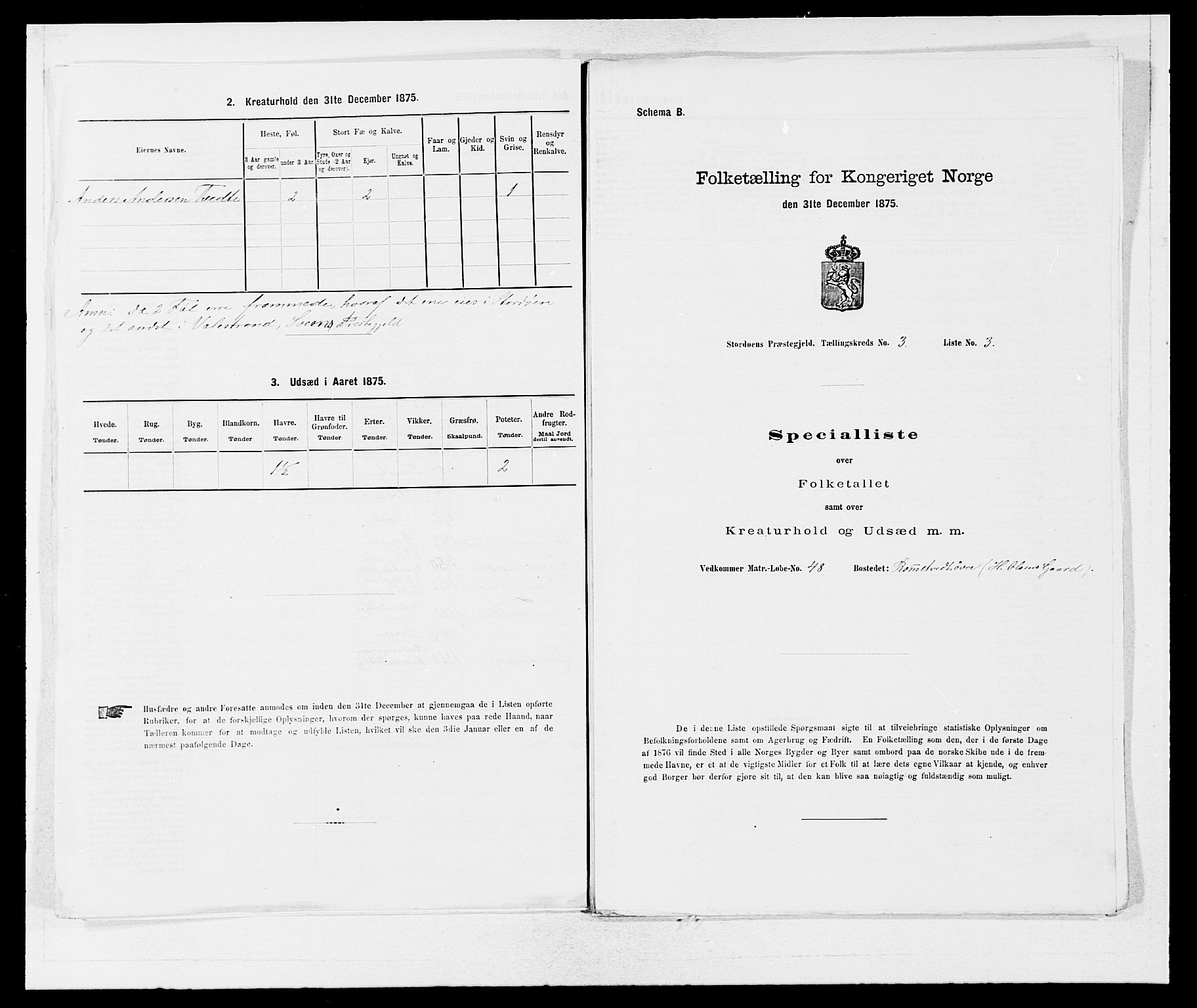 SAB, Folketelling 1875 for 1221P Stord prestegjeld, 1875, s. 181