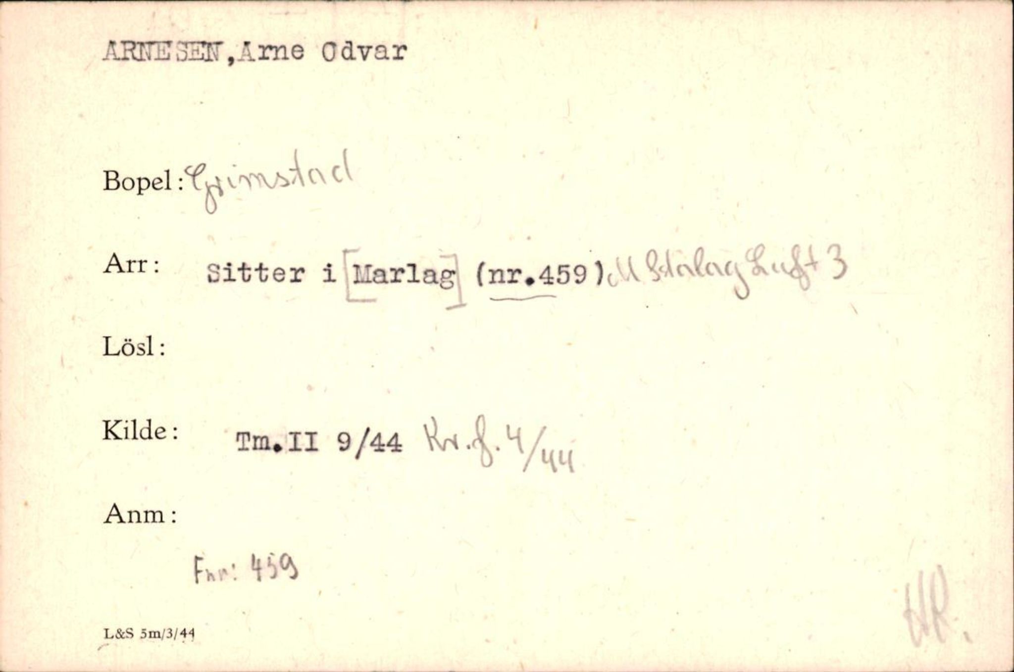 Forsvaret, Forsvarets krigshistoriske avdeling, AV/RA-RAFA-2017/Y/Yf/L0200: II-C-11-2102  -  Norske krigsfanger i Tyskland, 1940-1945, s. 51