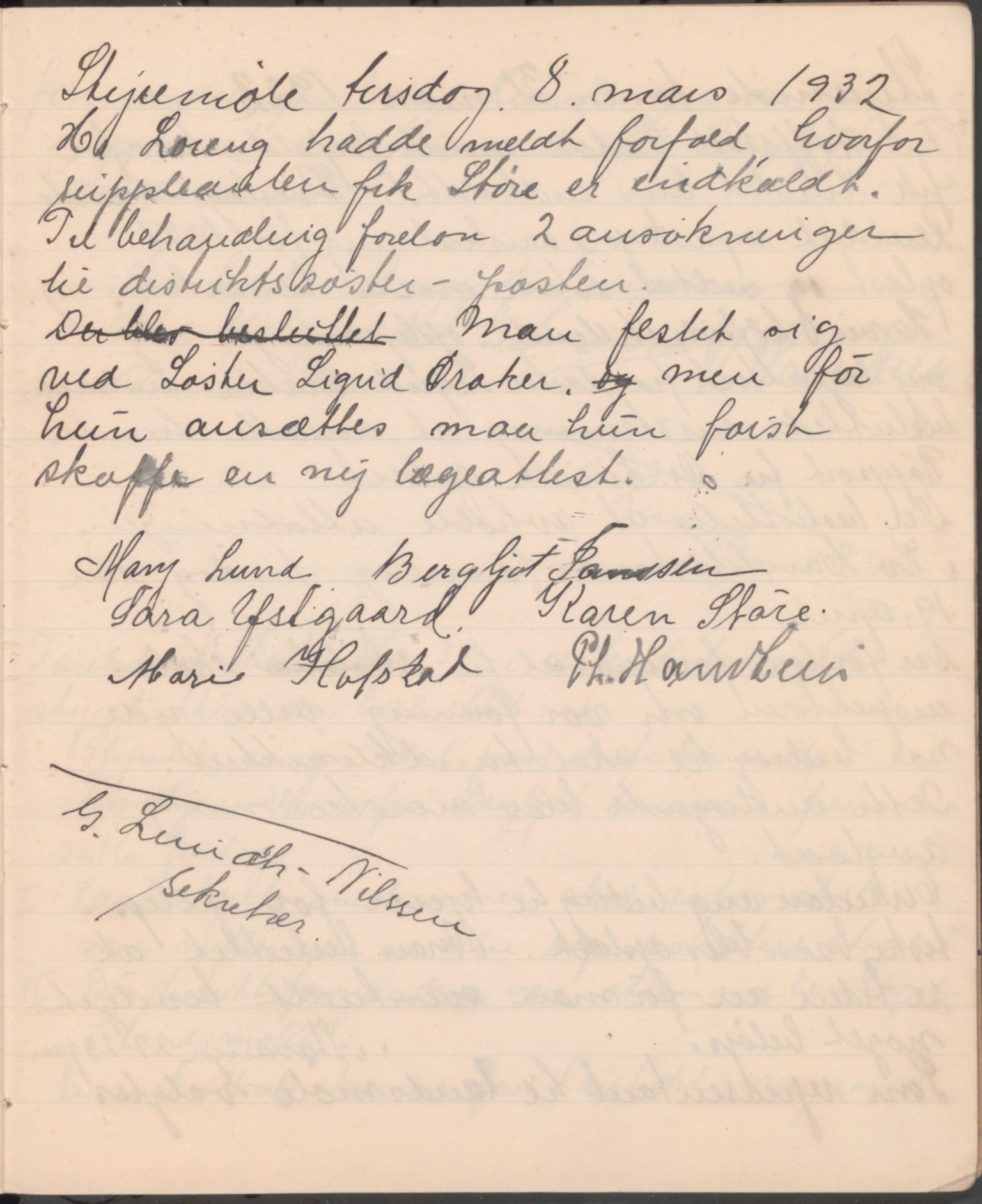 Trondheim Røde Kors, TRKO/PA-1204/A/Ab/L0001: Forhandlingsprotokoll for styret Strinda Røde Kors, 1914-1925, s. 55