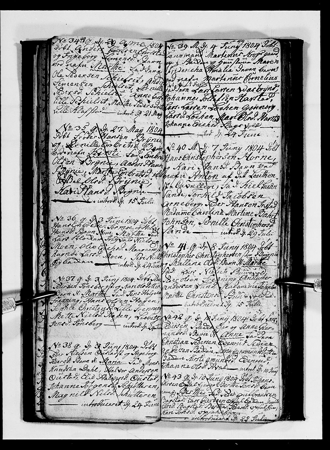 Romedal prestekontor, AV/SAH-PREST-004/L/L0003: Klokkerbok nr. 3, 1801-1806, s. 48-49