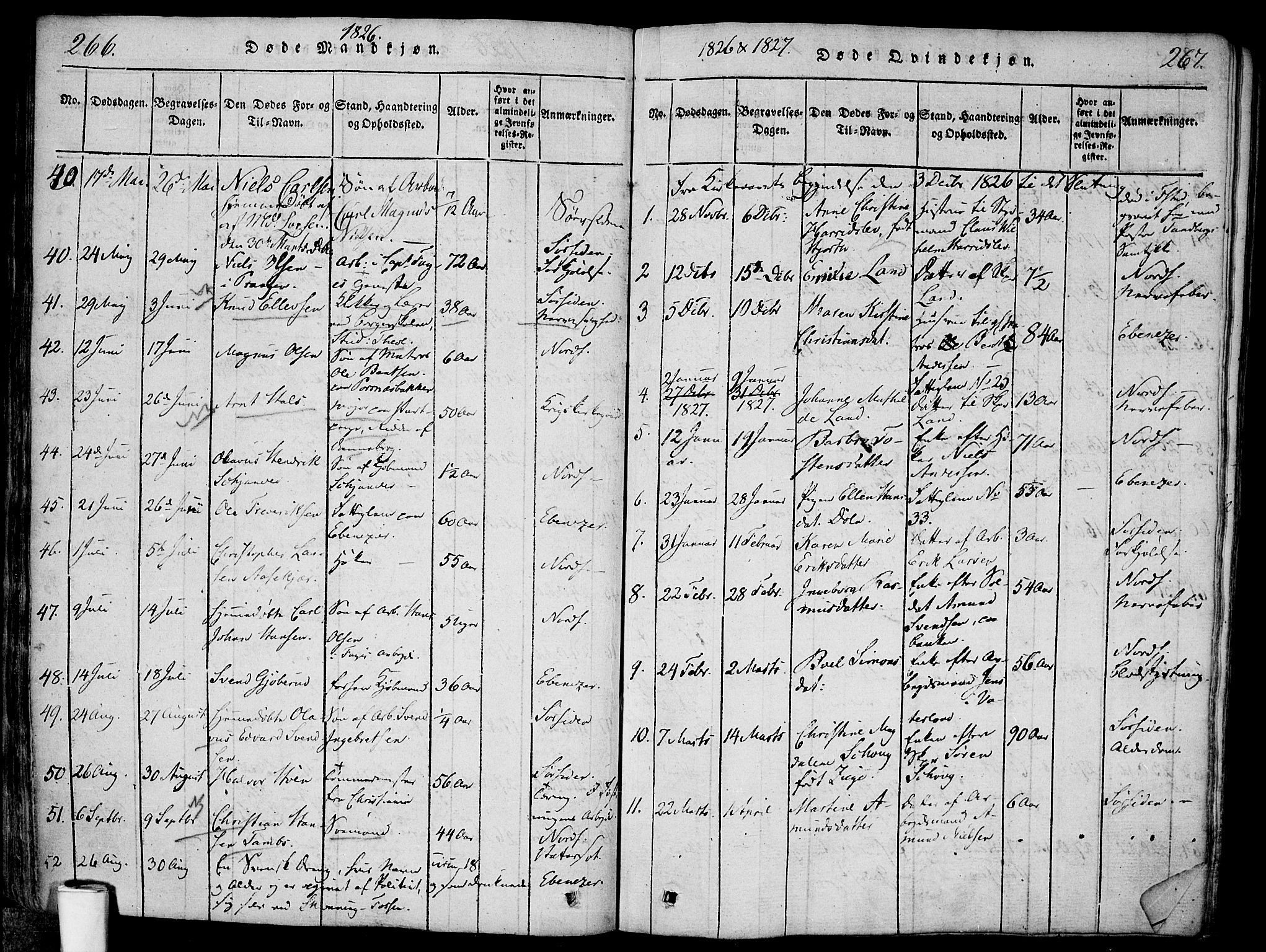 Halden prestekontor Kirkebøker, AV/SAO-A-10909/F/Fa/L0003: Ministerialbok nr. I 3, 1815-1834, s. 266-267