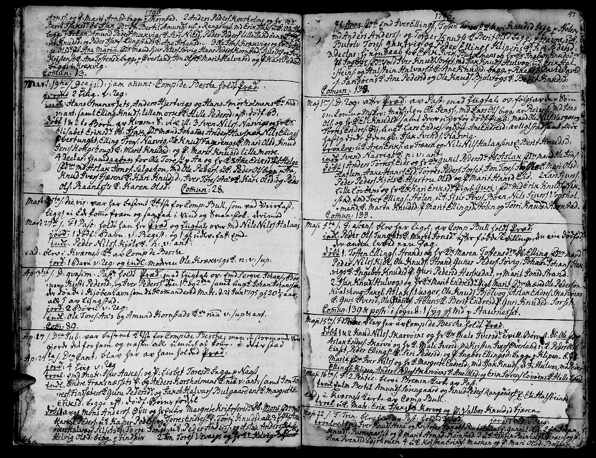 Ministerialprotokoller, klokkerbøker og fødselsregistre - Møre og Romsdal, AV/SAT-A-1454/570/L0830: Ministerialbok nr. 570A04, 1789-1819, s. 46-47