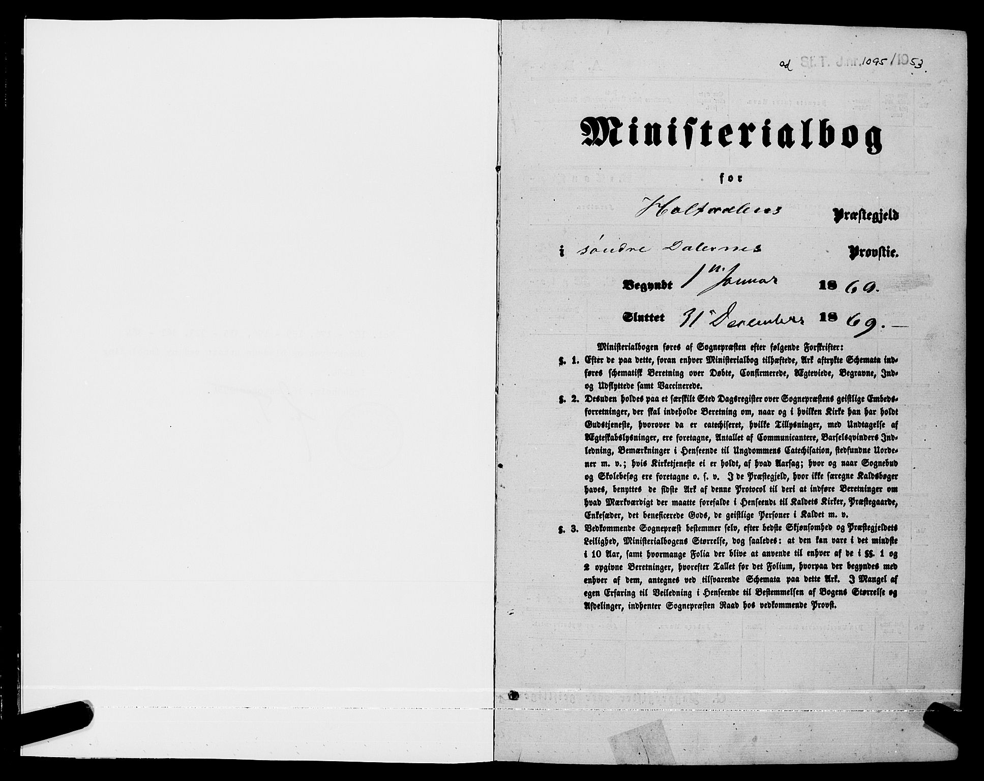 Ministerialprotokoller, klokkerbøker og fødselsregistre - Sør-Trøndelag, SAT/A-1456/685/L0966: Ministerialbok nr. 685A07 /1, 1860-1869