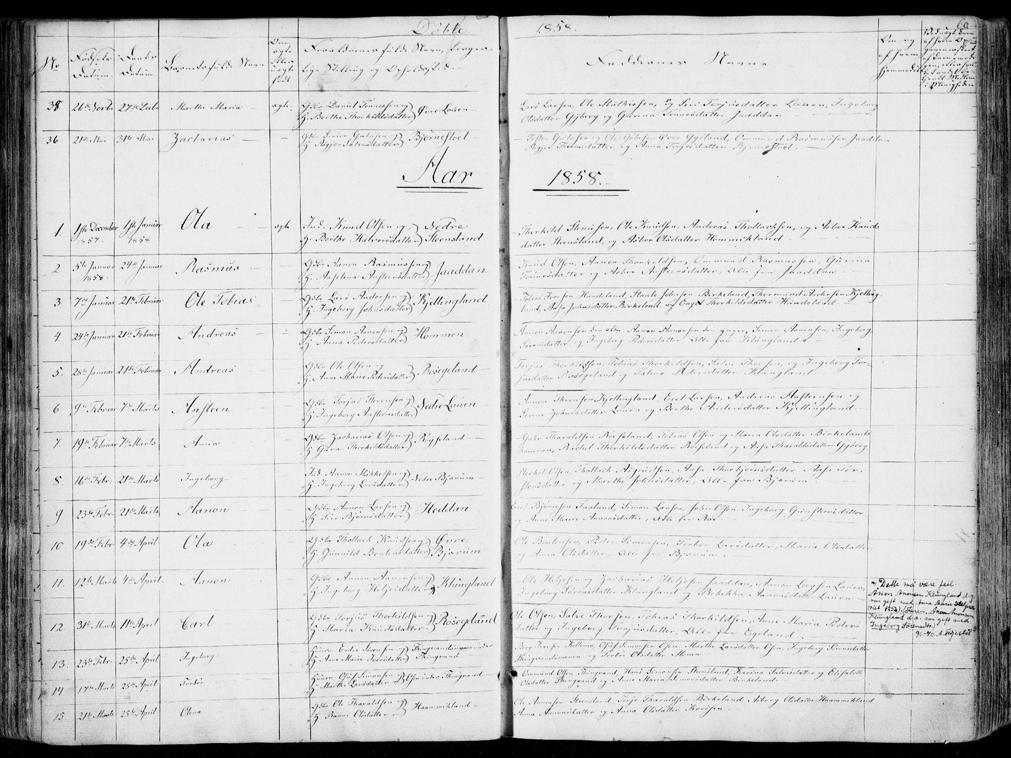 Hægebostad sokneprestkontor, SAK/1111-0024/F/Fa/Faa/L0004: Ministerialbok nr. A 4, 1834-1864, s. 60