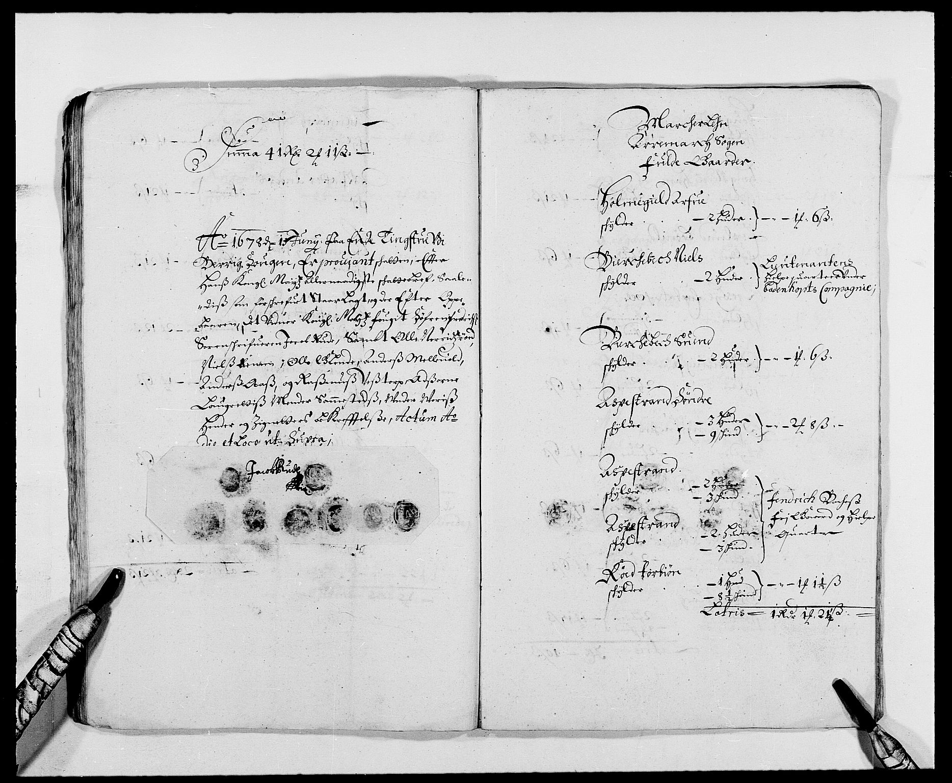 Rentekammeret inntil 1814, Reviderte regnskaper, Fogderegnskap, AV/RA-EA-4092/R01/L0001: Fogderegnskap Idd og Marker, 1678-1679, s. 137