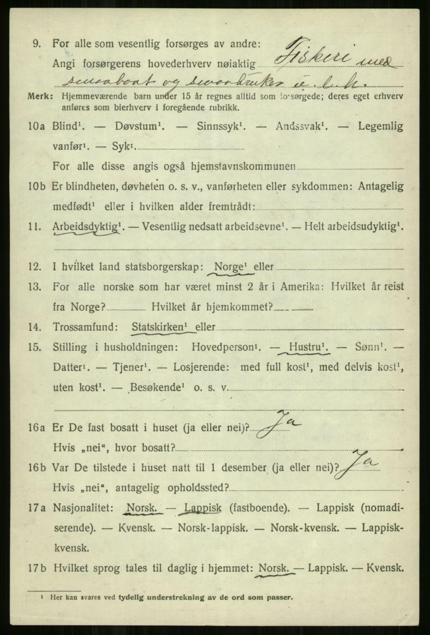 SATØ, Folketelling 1920 for 1941 Skjervøy herred, 1920, s. 6620