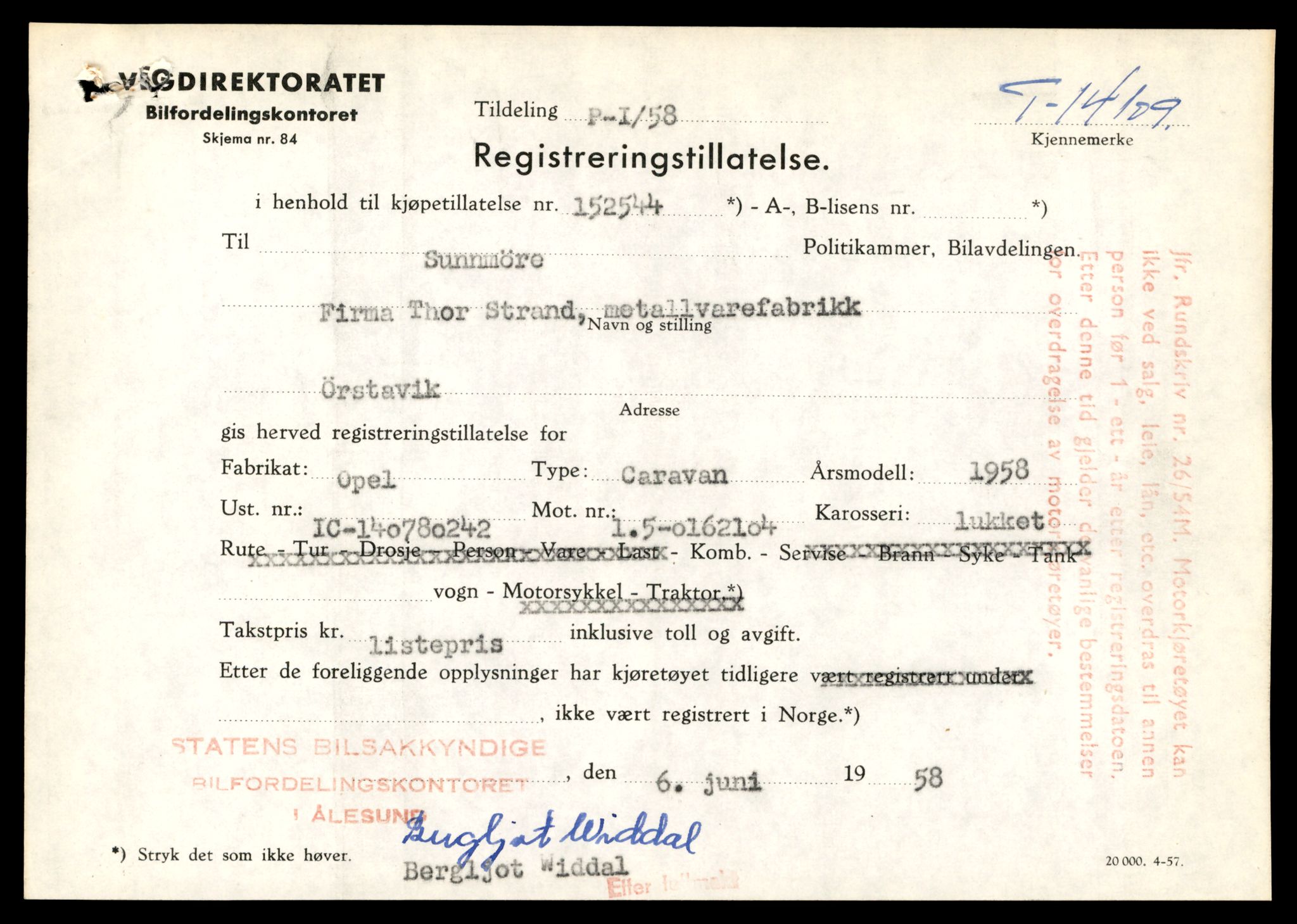 Møre og Romsdal vegkontor - Ålesund trafikkstasjon, SAT/A-4099/F/Fe/L0043: Registreringskort for kjøretøy T 14080 - T 14204, 1927-1998, s. 791