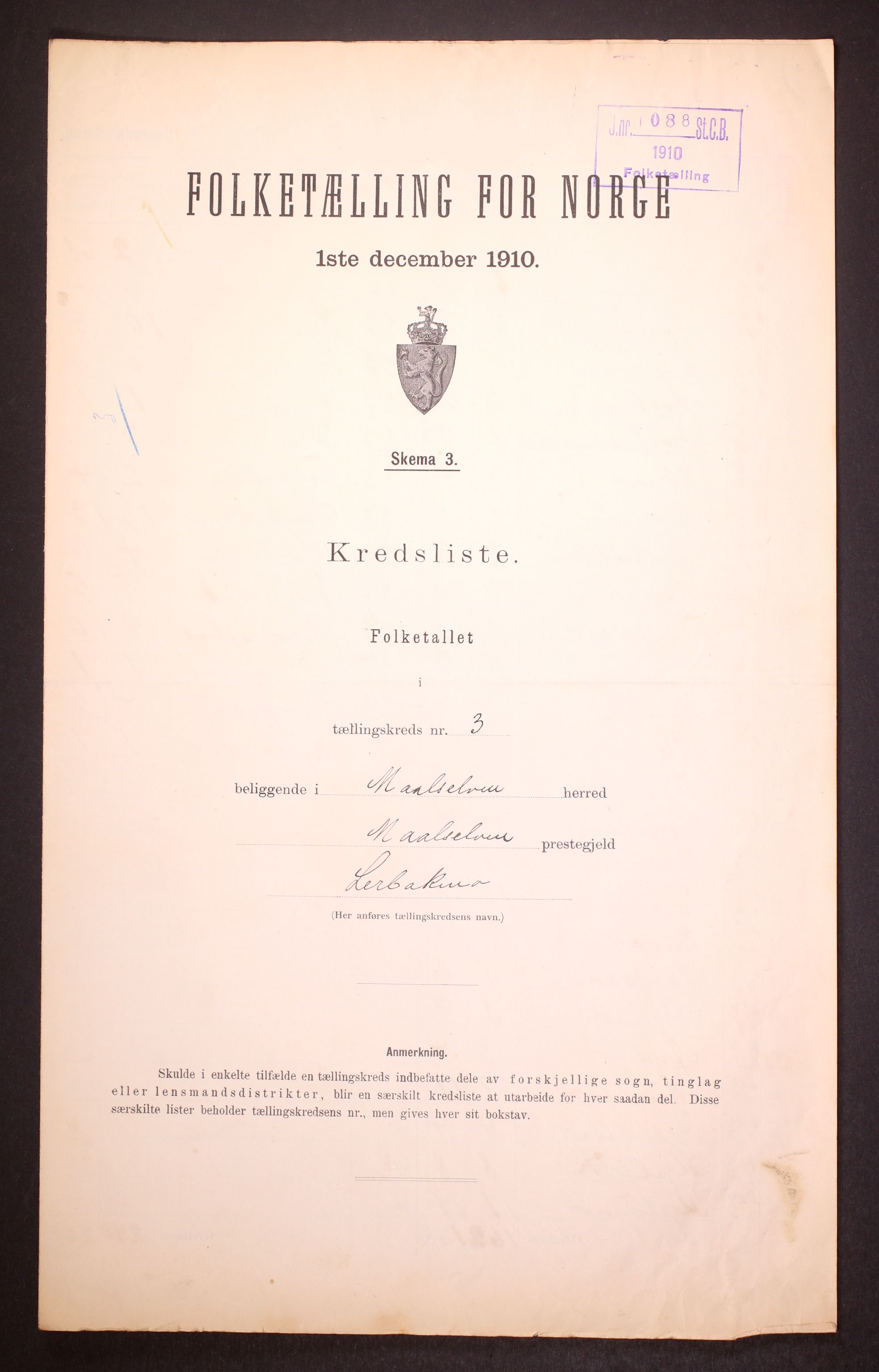 RA, Folketelling 1910 for 1924 Målselv herred, 1910, s. 10