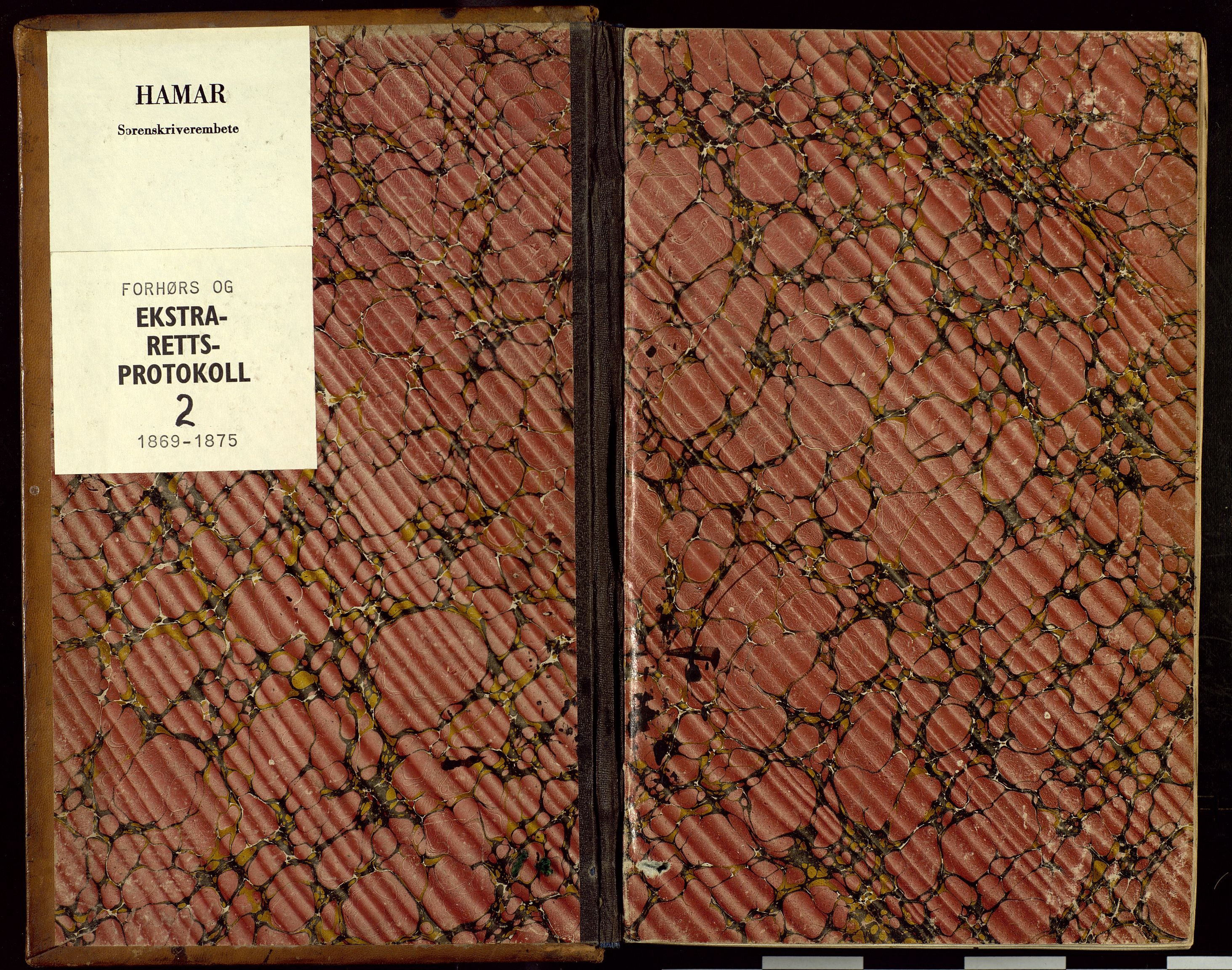 Hamar sorenskriveri, SAH/TING-030/G/Gc/L0002: Forhørs- og ekstrarettsprotokoll, 1869-1875