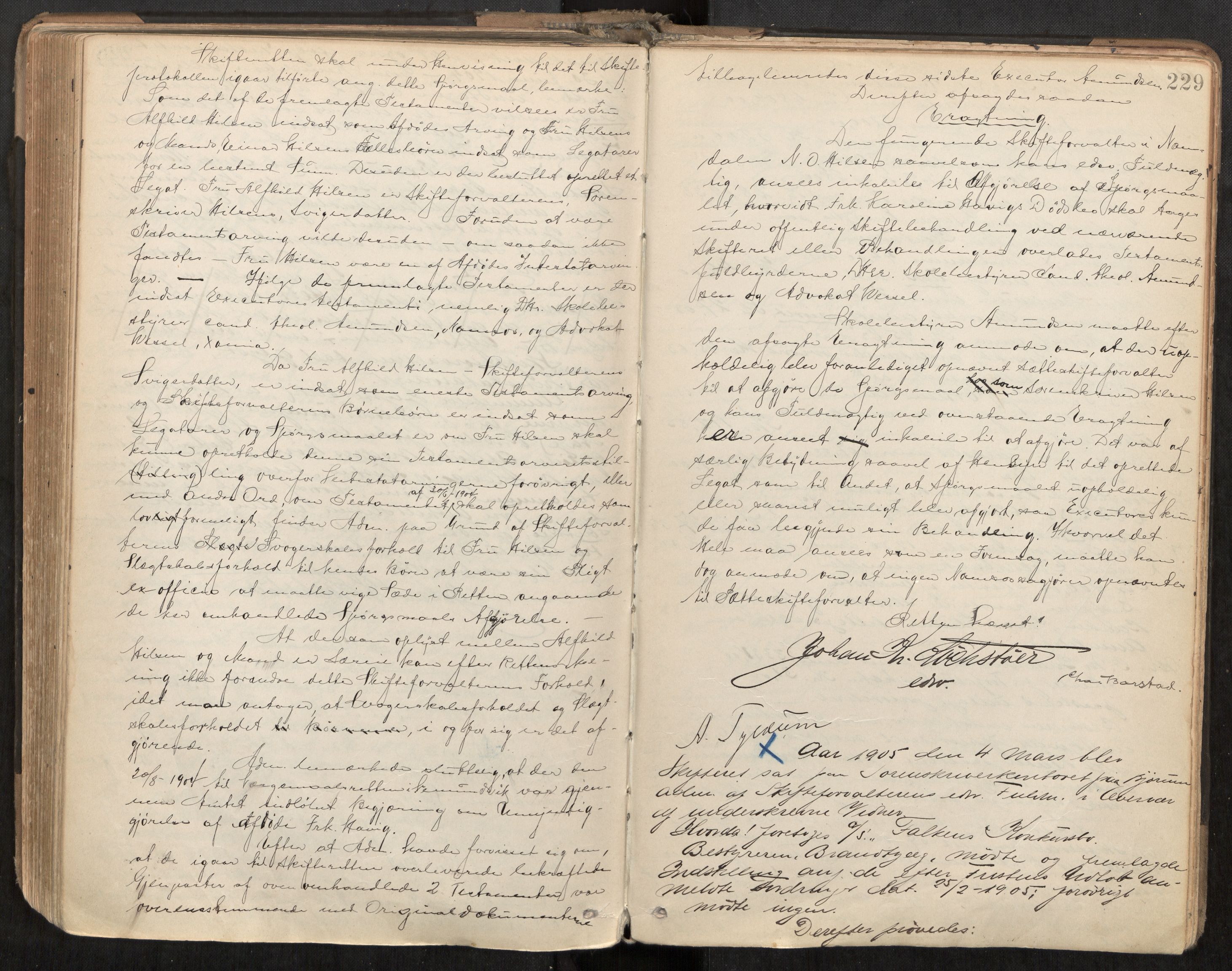Namdal sorenskriveri, AV/SAT-A-4133/1/3/3B/L0007: Skiftebehandlingsprotokoll, 1899-1905, s. 229
