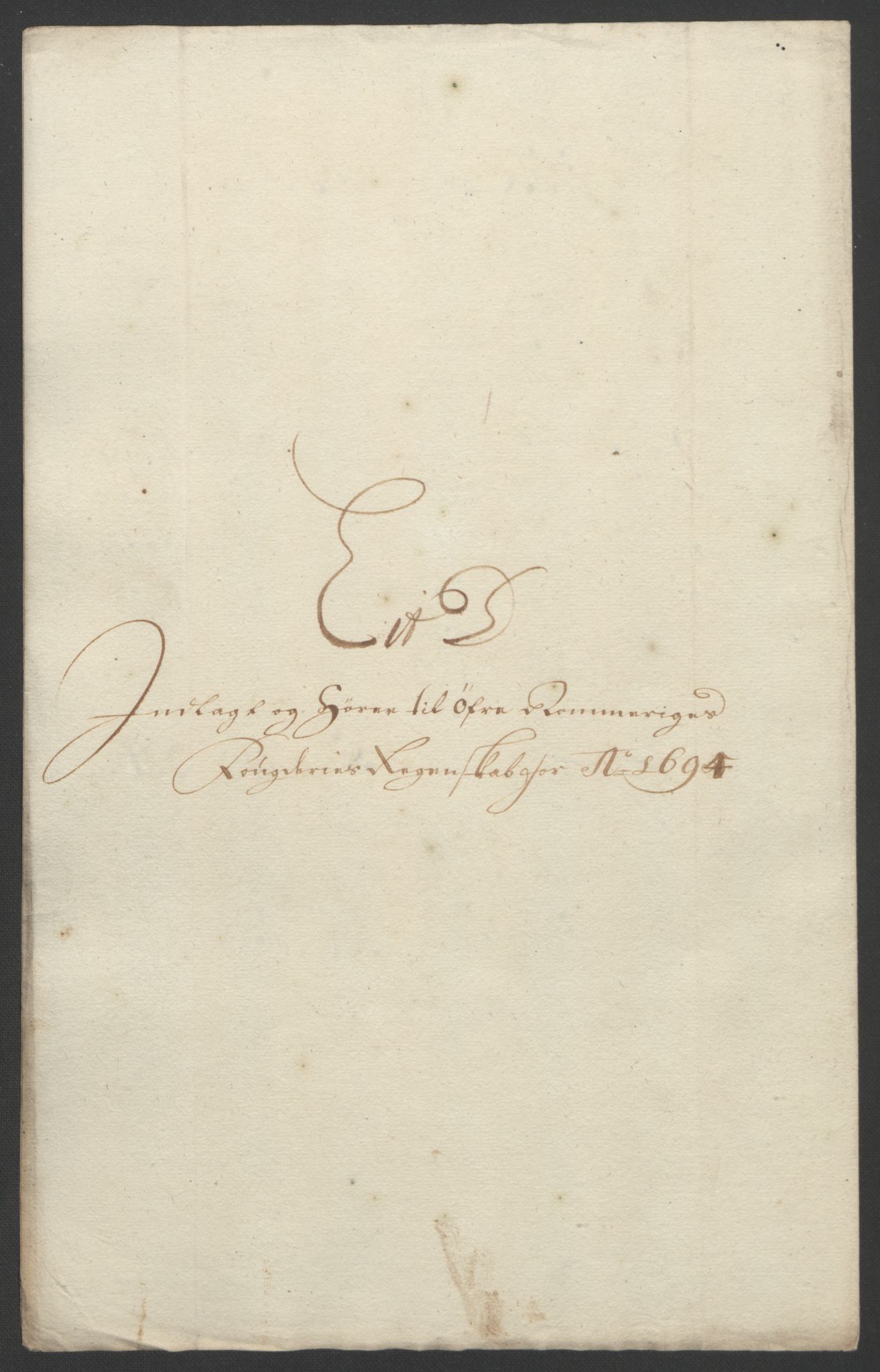 Rentekammeret inntil 1814, Reviderte regnskaper, Fogderegnskap, RA/EA-4092/R12/L0706: Fogderegnskap Øvre Romerike, 1694, s. 55