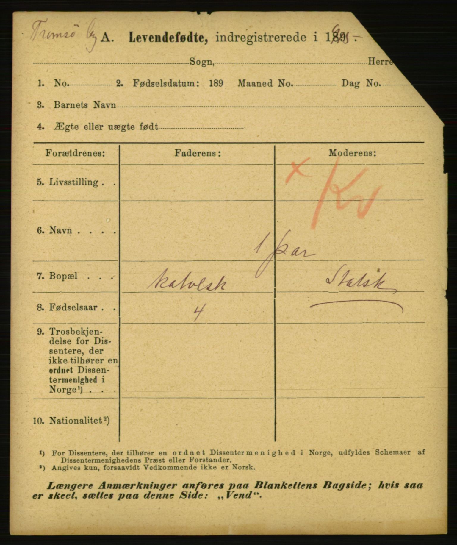 Statistisk sentralbyrå, Sosiodemografiske emner, Befolkning, AV/RA-S-2228/E/L0013: Fødte, gifte, døde dissentere., 1915, s. 3365