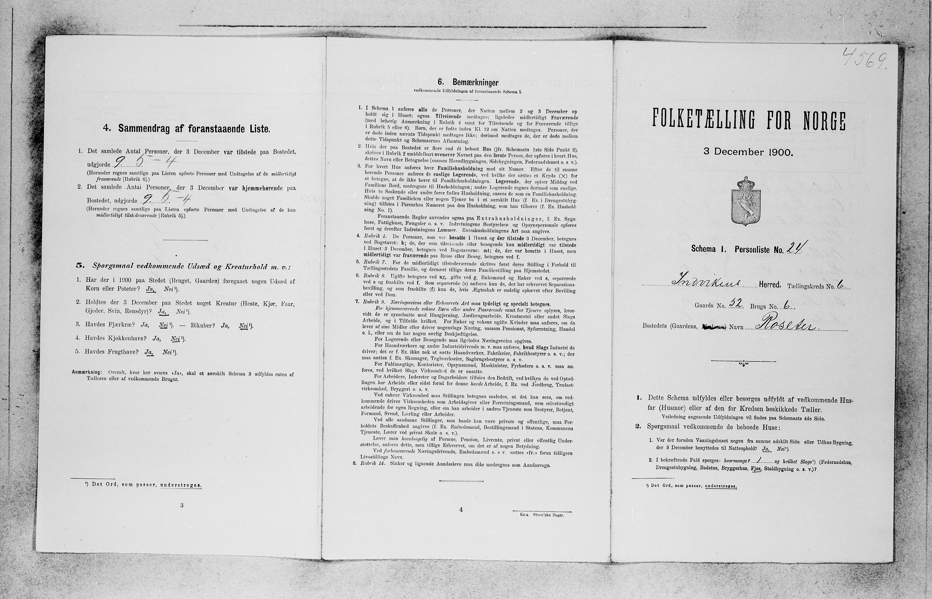 SAB, Folketelling 1900 for 1447 Innvik herred, 1900, s. 606