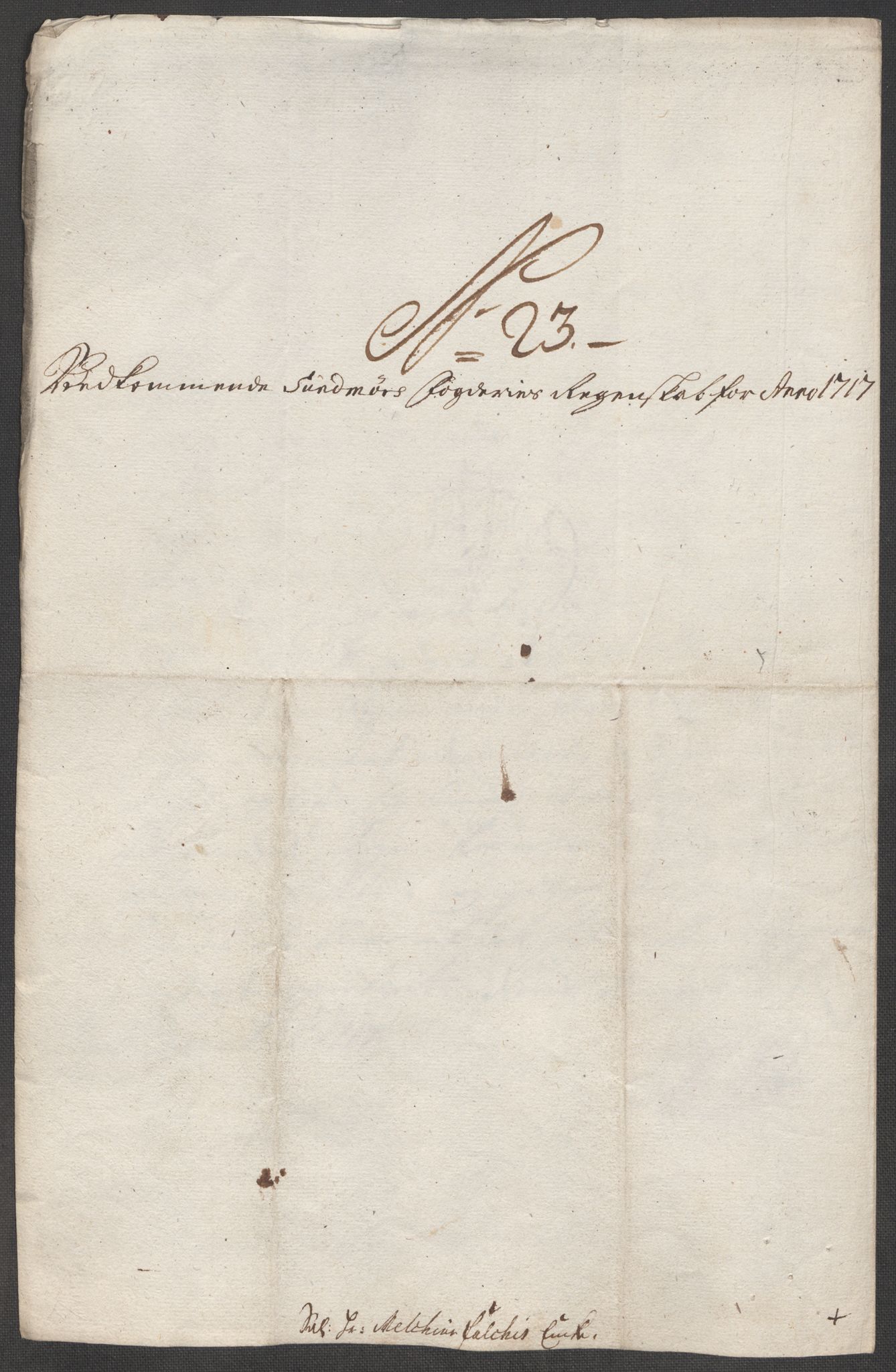 Rentekammeret inntil 1814, Reviderte regnskaper, Fogderegnskap, RA/EA-4092/R54/L3569: Fogderegnskap Sunnmøre, 1717, s. 196