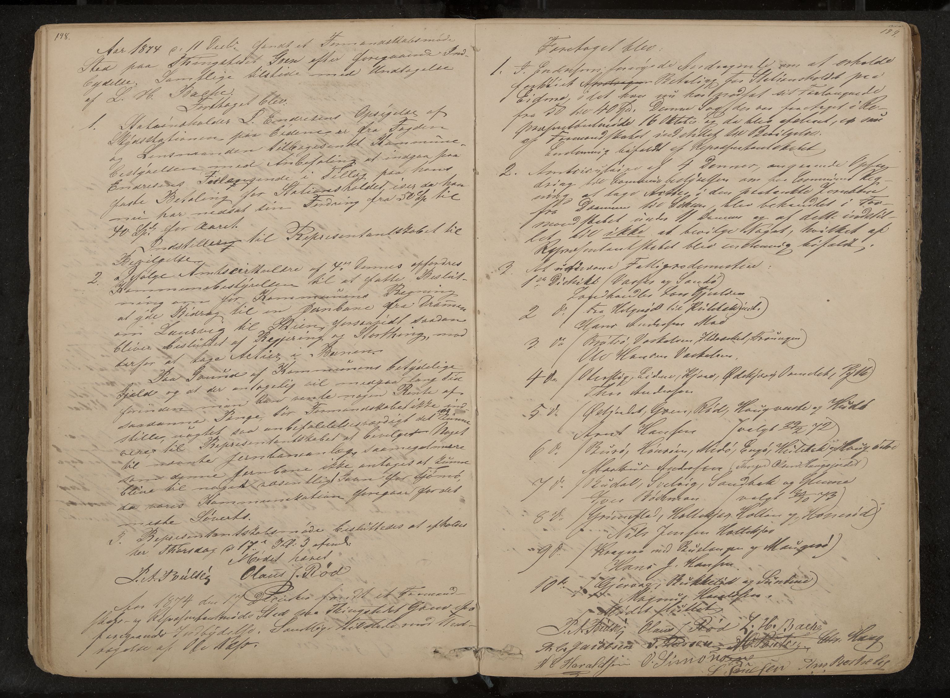 Tjøme formannskap og sentraladministrasjon, IKAK/0723021-1/A/L0002: Møtebok, 1865-1886, s. 198-199