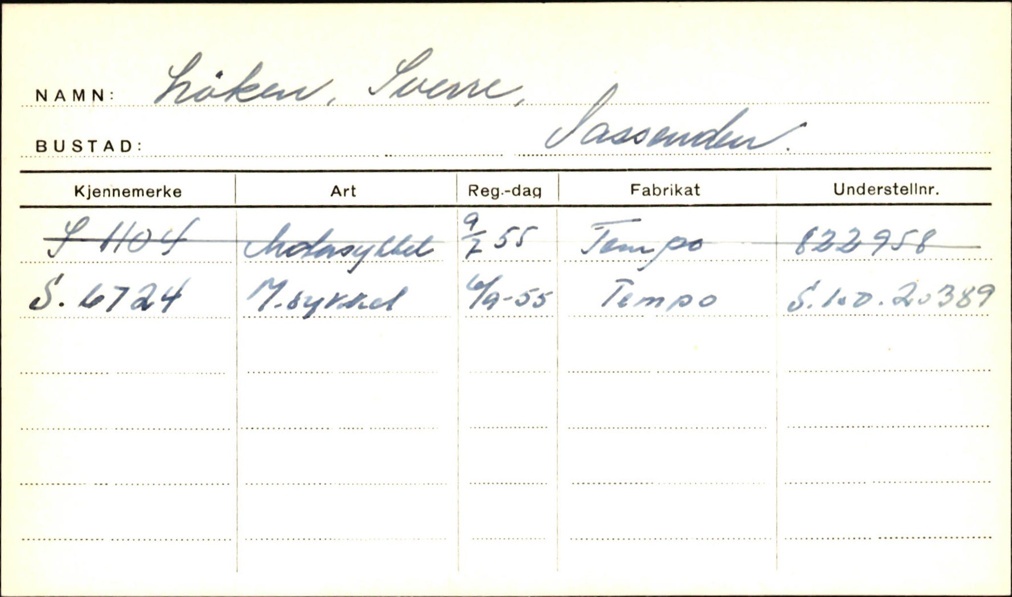 Statens vegvesen, Sogn og Fjordane vegkontor, AV/SAB-A-5301/4/F/L0001B: Eigarregister Fjordane til 1.6.1961, 1930-1961, s. 720