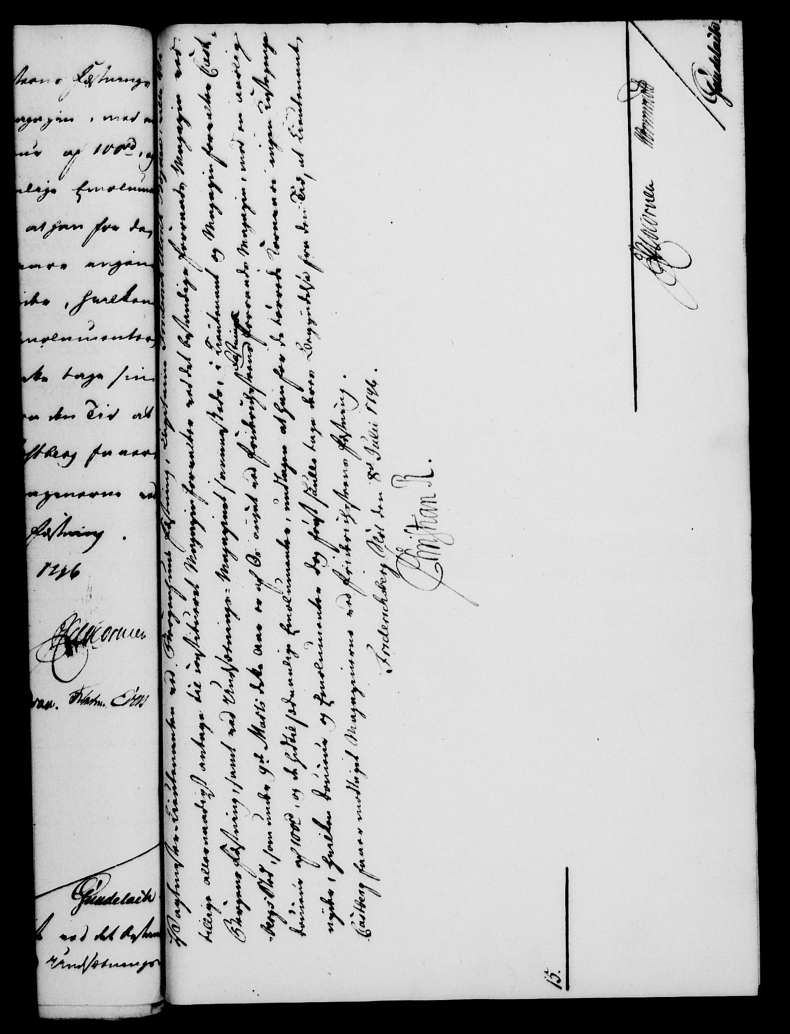 Rentekammeret, Kammerkanselliet, AV/RA-EA-3111/G/Gf/Gfa/L0078: Norsk relasjons- og resolusjonsprotokoll (merket RK 52.78), 1796, s. 278