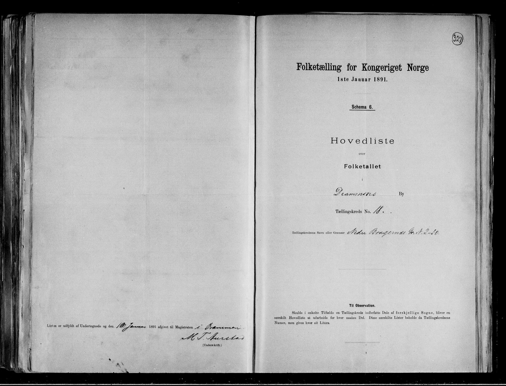 RA, Folketelling 1891 for 0602 Drammen kjøpstad, 1891, s. 42