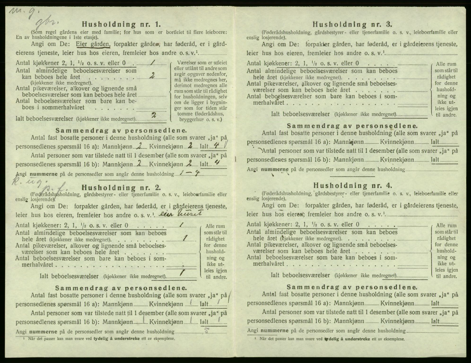 SAB, Folketelling 1920 for 1222 Fitjar herred, 1920, s. 247