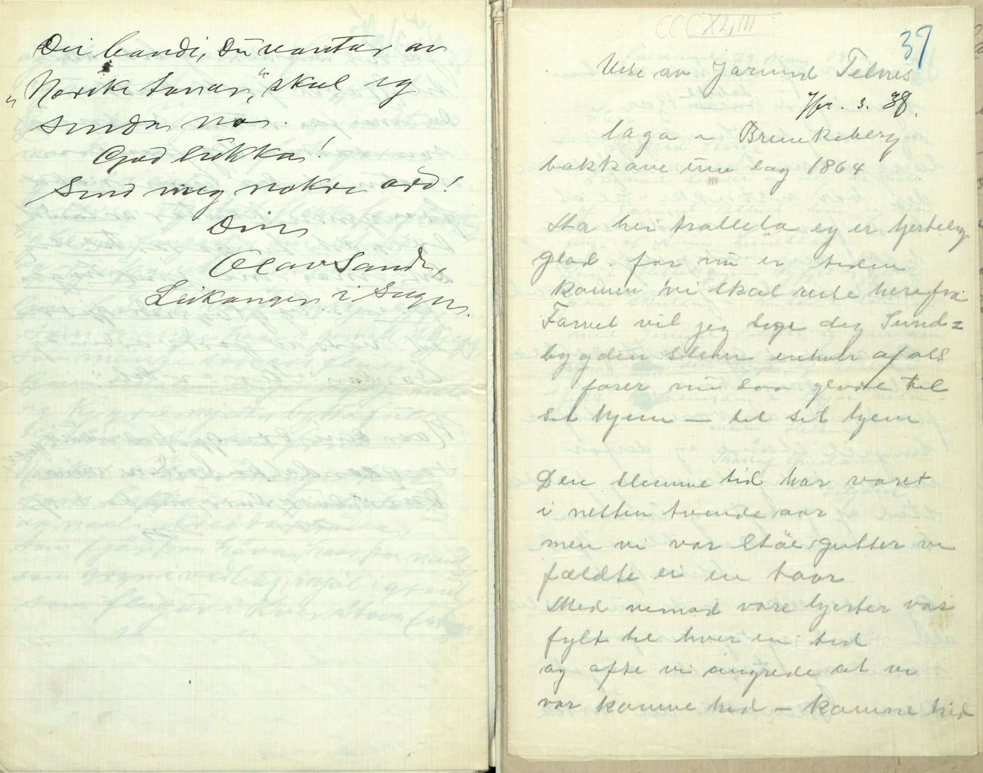 Rikard Berge, TEMU/TGM-A-1003/F/L0009/0003: 341-356 / 343 Mest brev, litt tradisjon, 1902-1925, s. 37