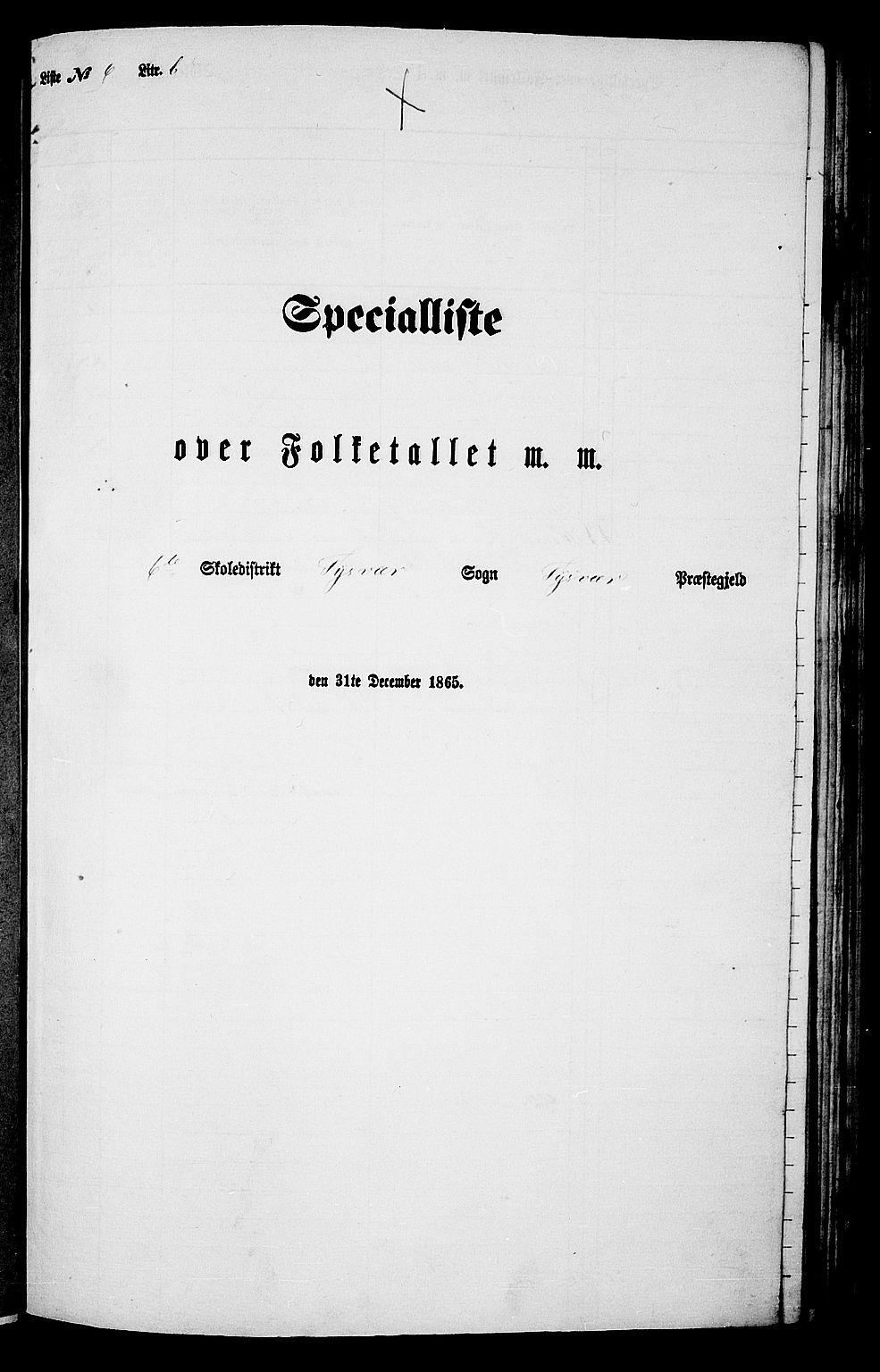 RA, Folketelling 1865 for 1146P Tysvær prestegjeld, 1865, s. 90