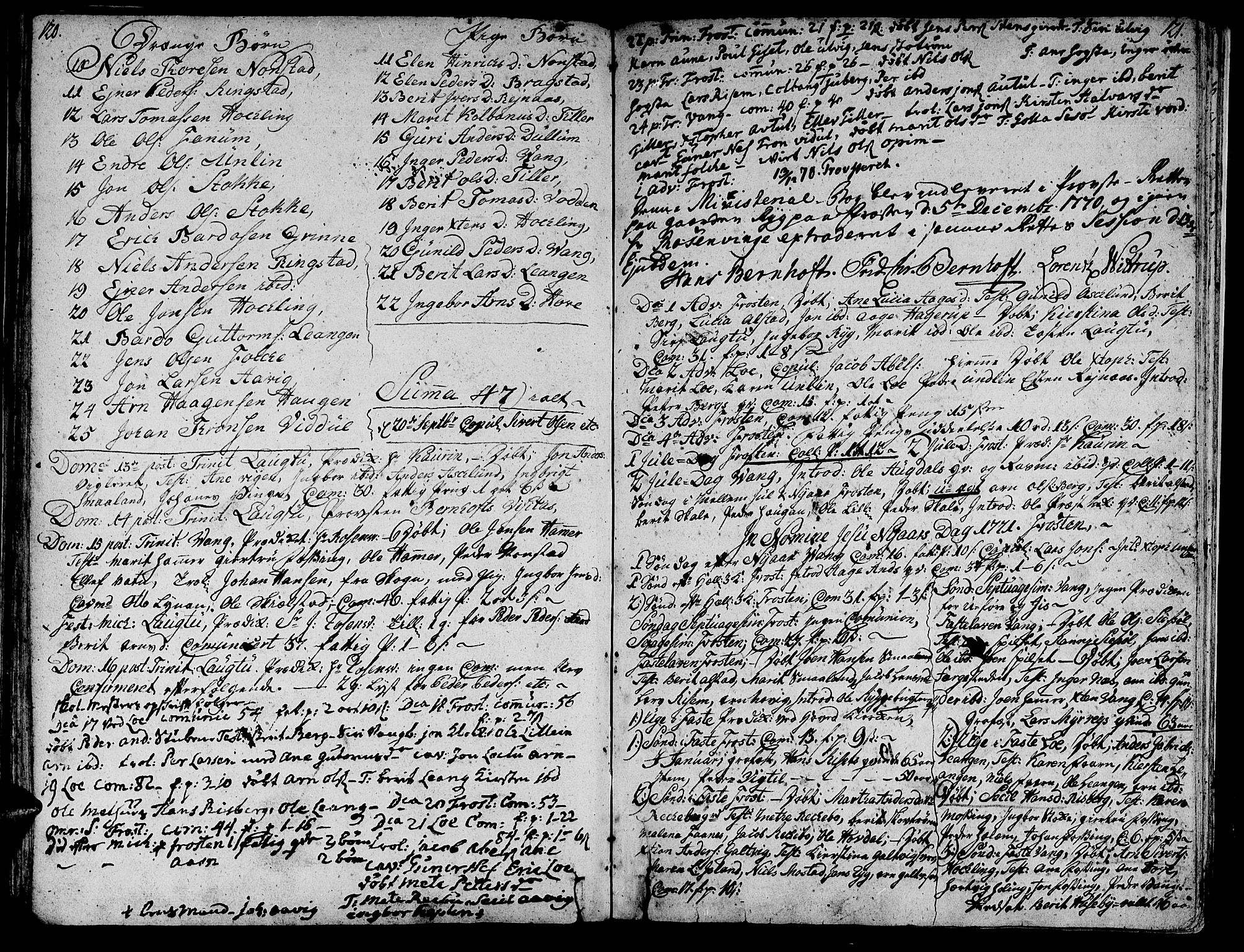 Ministerialprotokoller, klokkerbøker og fødselsregistre - Nord-Trøndelag, AV/SAT-A-1458/713/L0109: Ministerialbok nr. 713A01, 1750-1778, s. 120-121