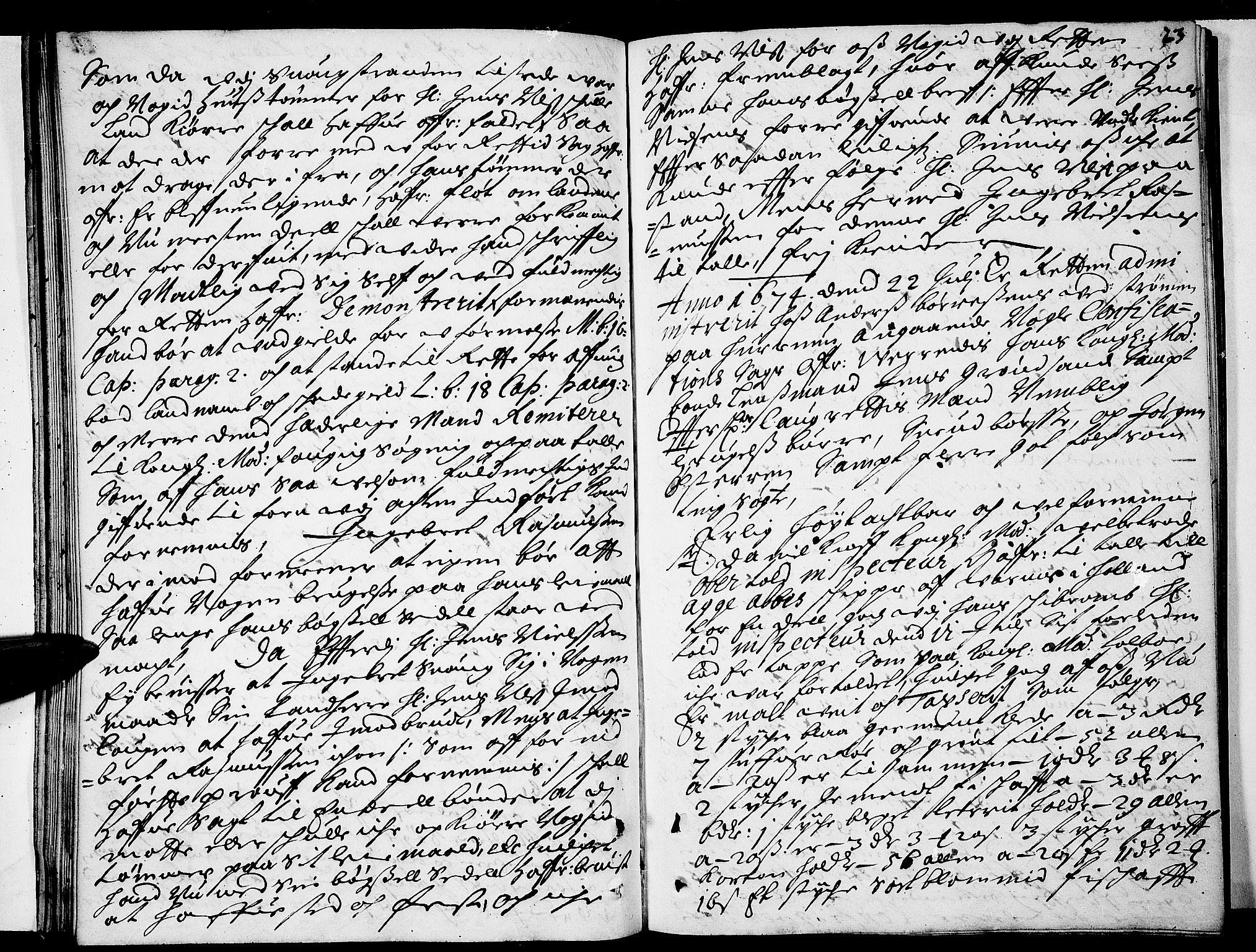 Lier, Røyken og Hurum sorenskriveri, SAKO/A-89/F/Fa/L0015: Tingbok, 1674, s. 23