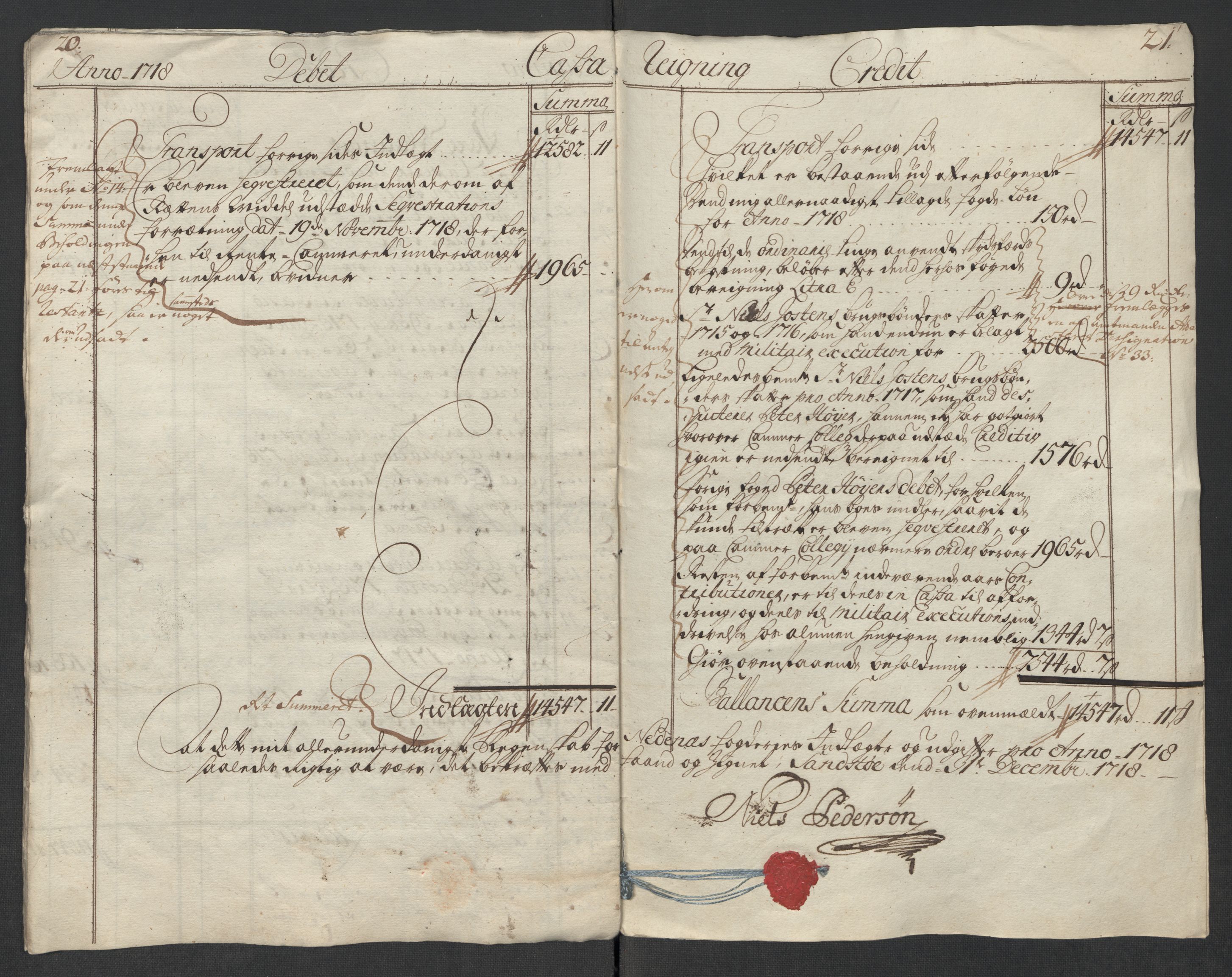 Rentekammeret inntil 1814, Reviderte regnskaper, Fogderegnskap, RA/EA-4092/R39/L2327: Fogderegnskap Nedenes, 1718, s. 14