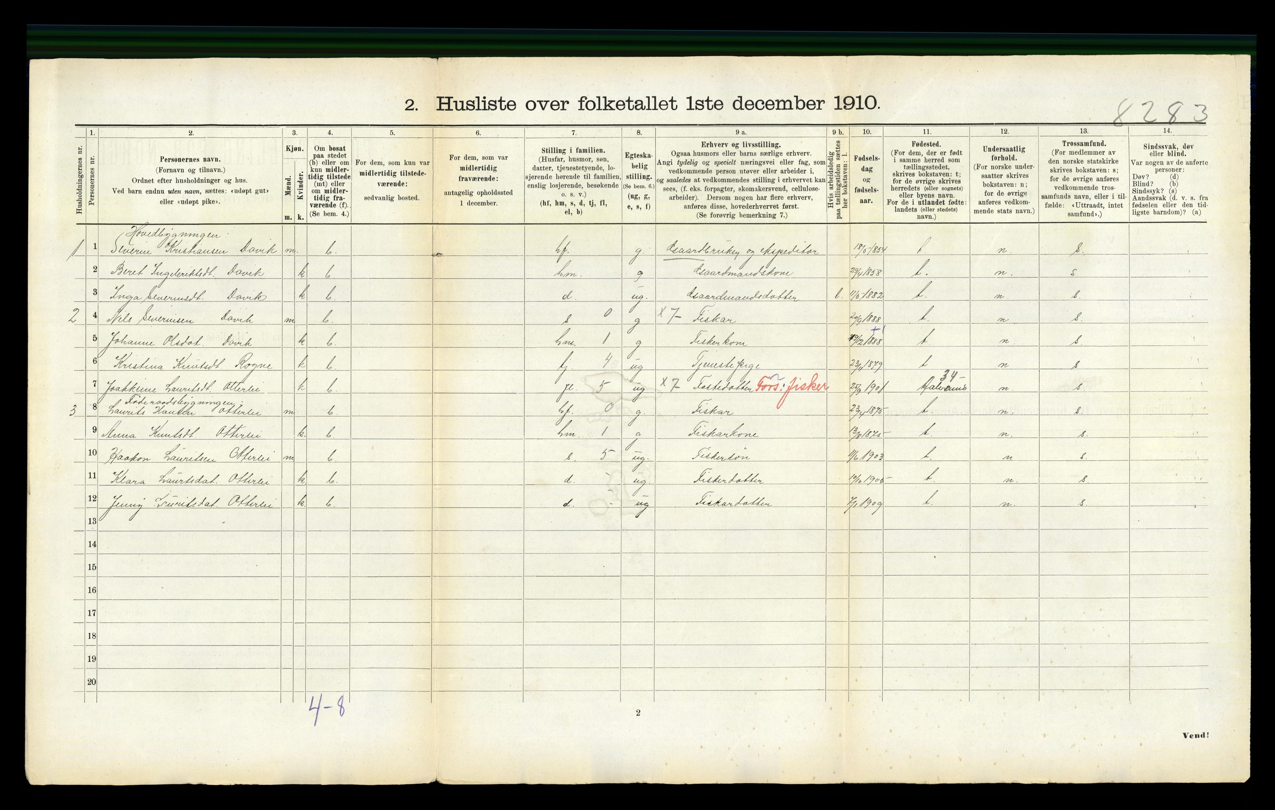 RA, Folketelling 1910 for 1534 Haram herred, 1910, s. 80