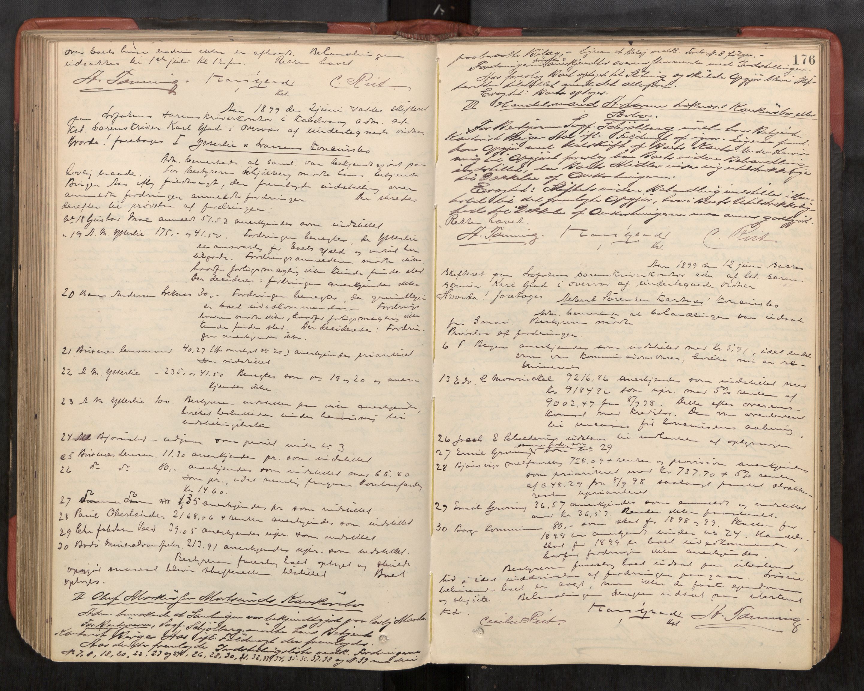 Lofoten sorenskriveri, AV/SAT-A-0017/1/3/3B/L0004: Skifteforhandlings-protokoll, 1895-1901, s. 176