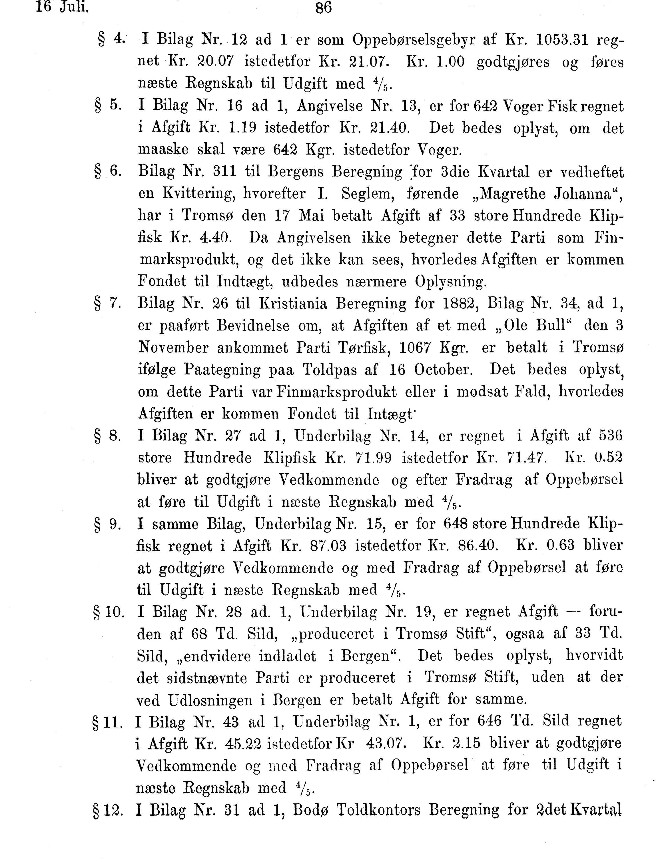 Nordland Fylkeskommune. Fylkestinget, AIN/NFK-17/176/A/Ac/L0014: Fylkestingsforhandlinger 1881-1885, 1881-1885