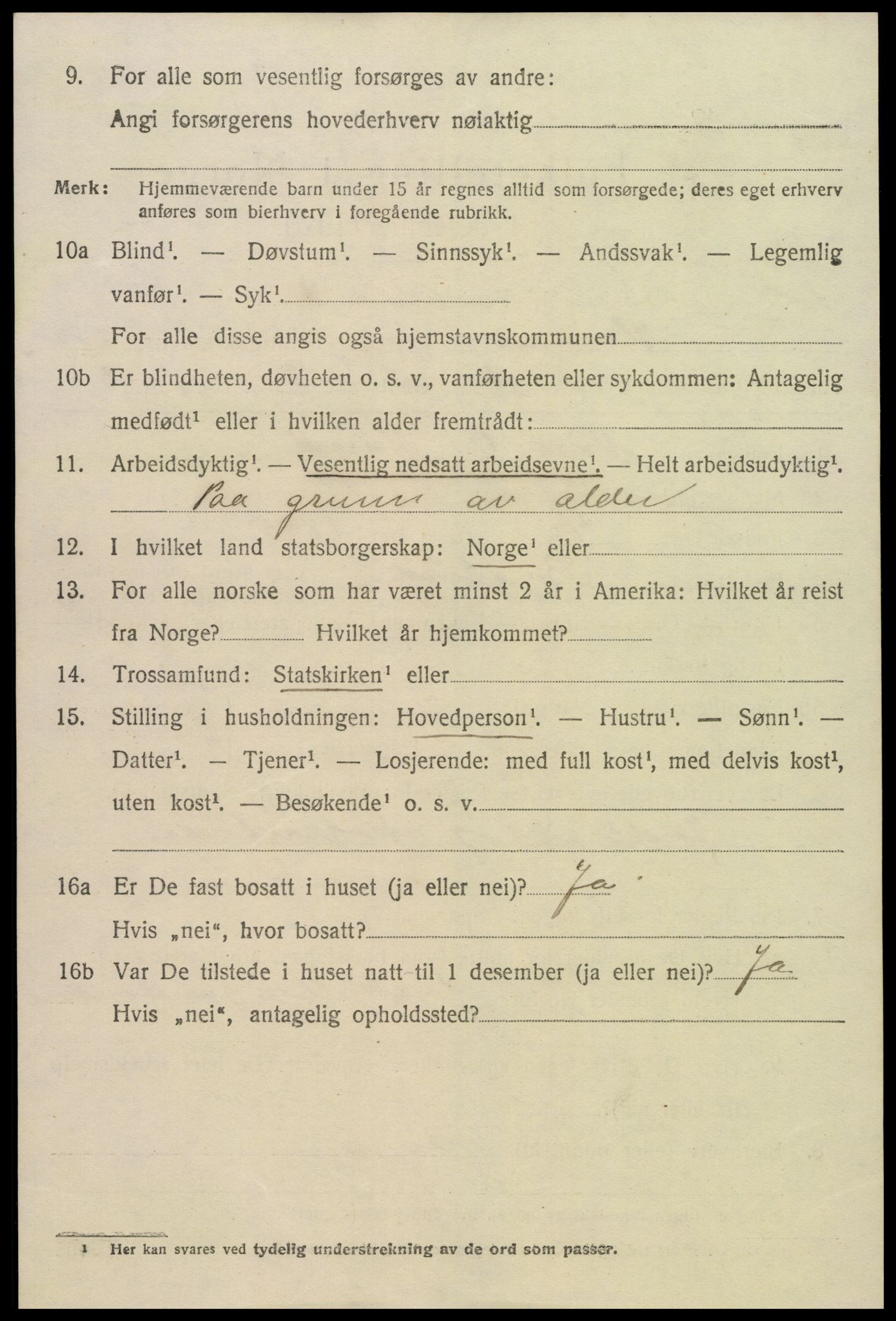 SAK, Folketelling 1920 for 0936 Hornnes herred, 1920, s. 708