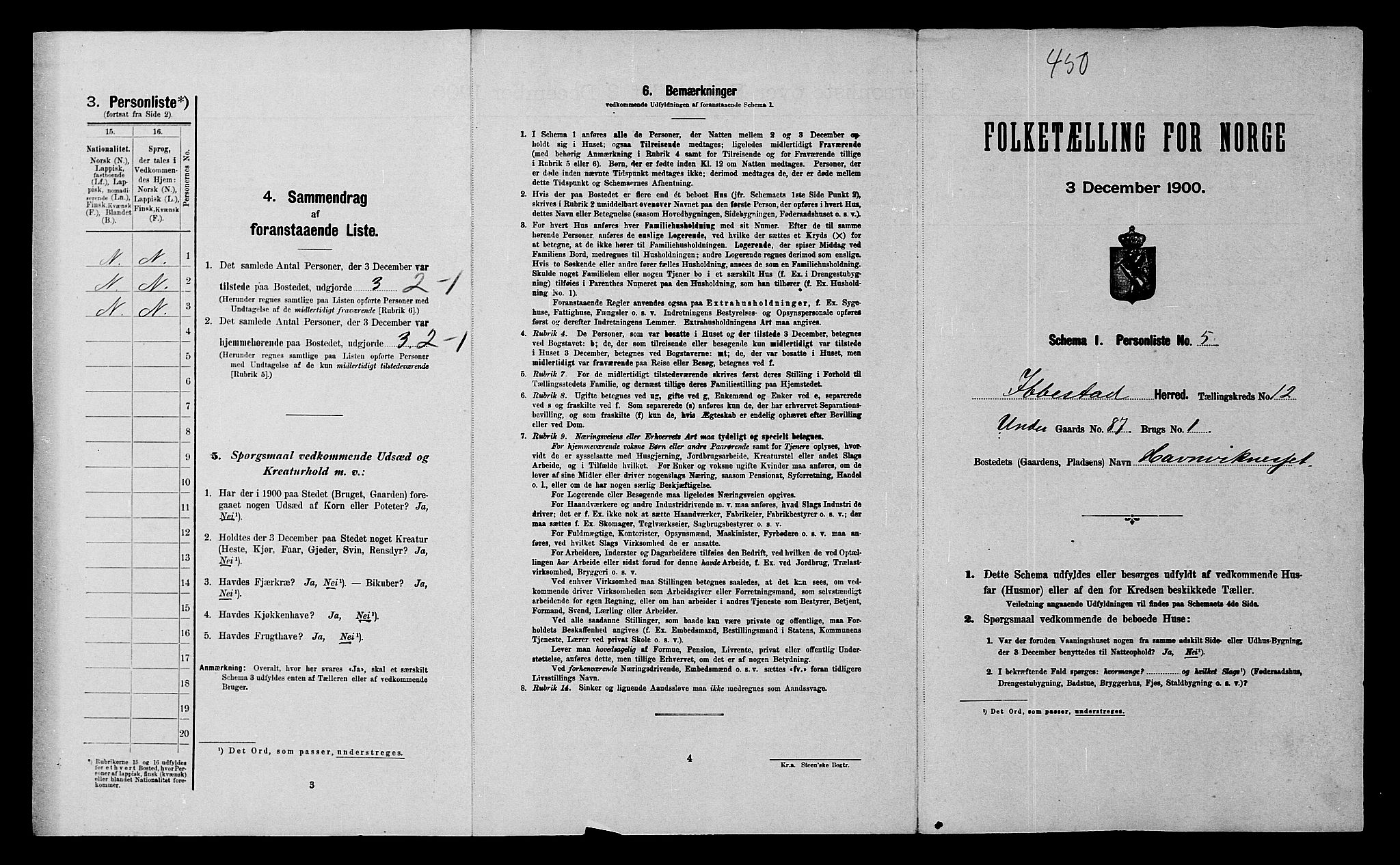 SATØ, Folketelling 1900 for 1917 Ibestad herred, 1900, s. 1517