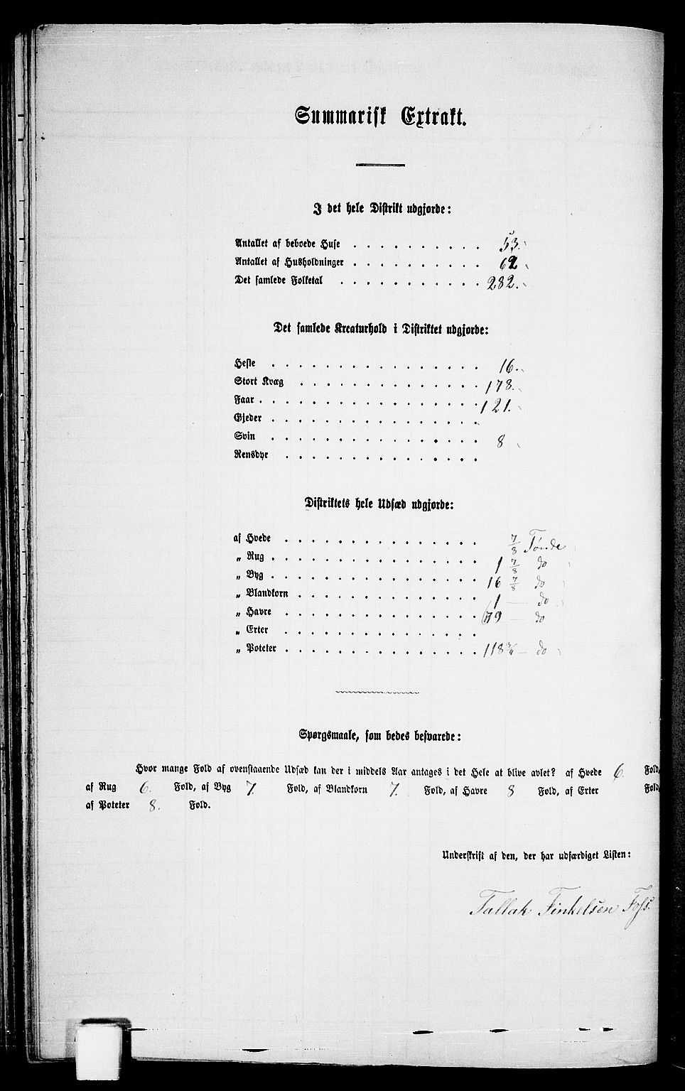 RA, Folketelling 1865 for 1019L Mandal prestegjeld, Halse sokn og Harkmark sokn, 1865, s. 95