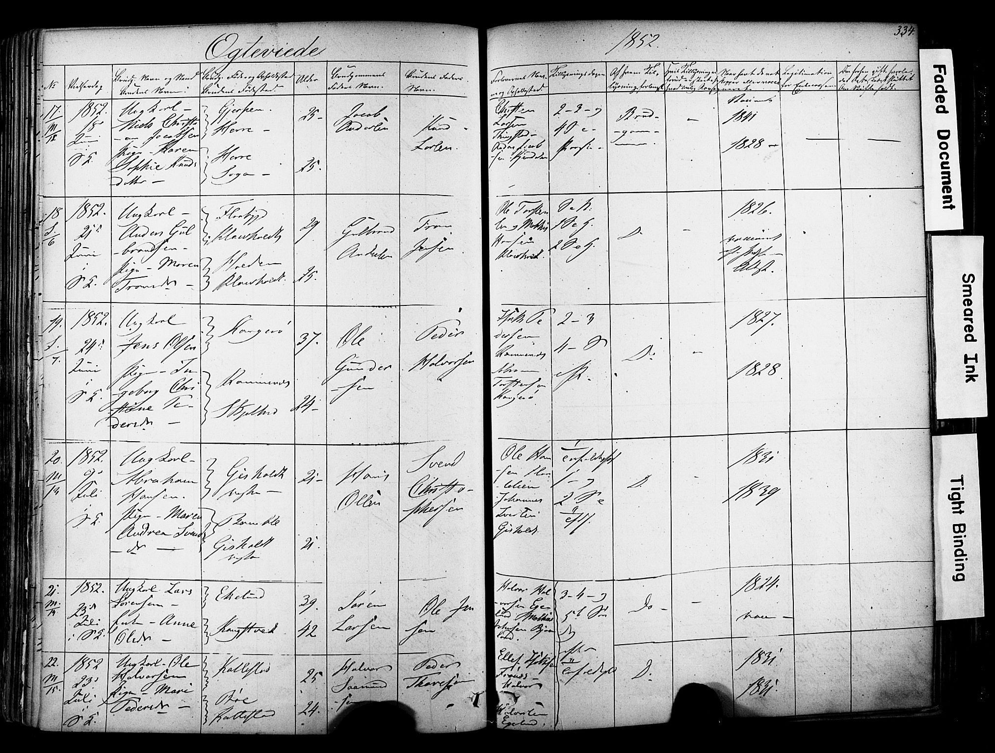 Solum kirkebøker, AV/SAKO-A-306/F/Fa/L0006: Ministerialbok nr. I 6, 1844-1855, s. 334