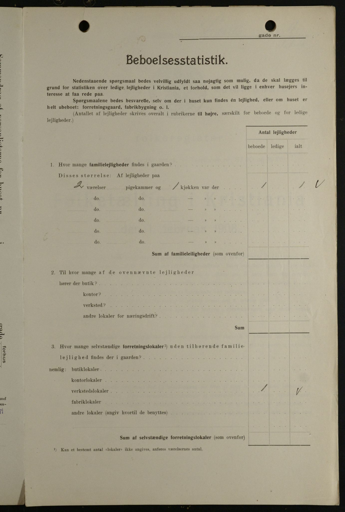 OBA, Kommunal folketelling 1.2.1908 for Kristiania kjøpstad, 1908, s. 95271