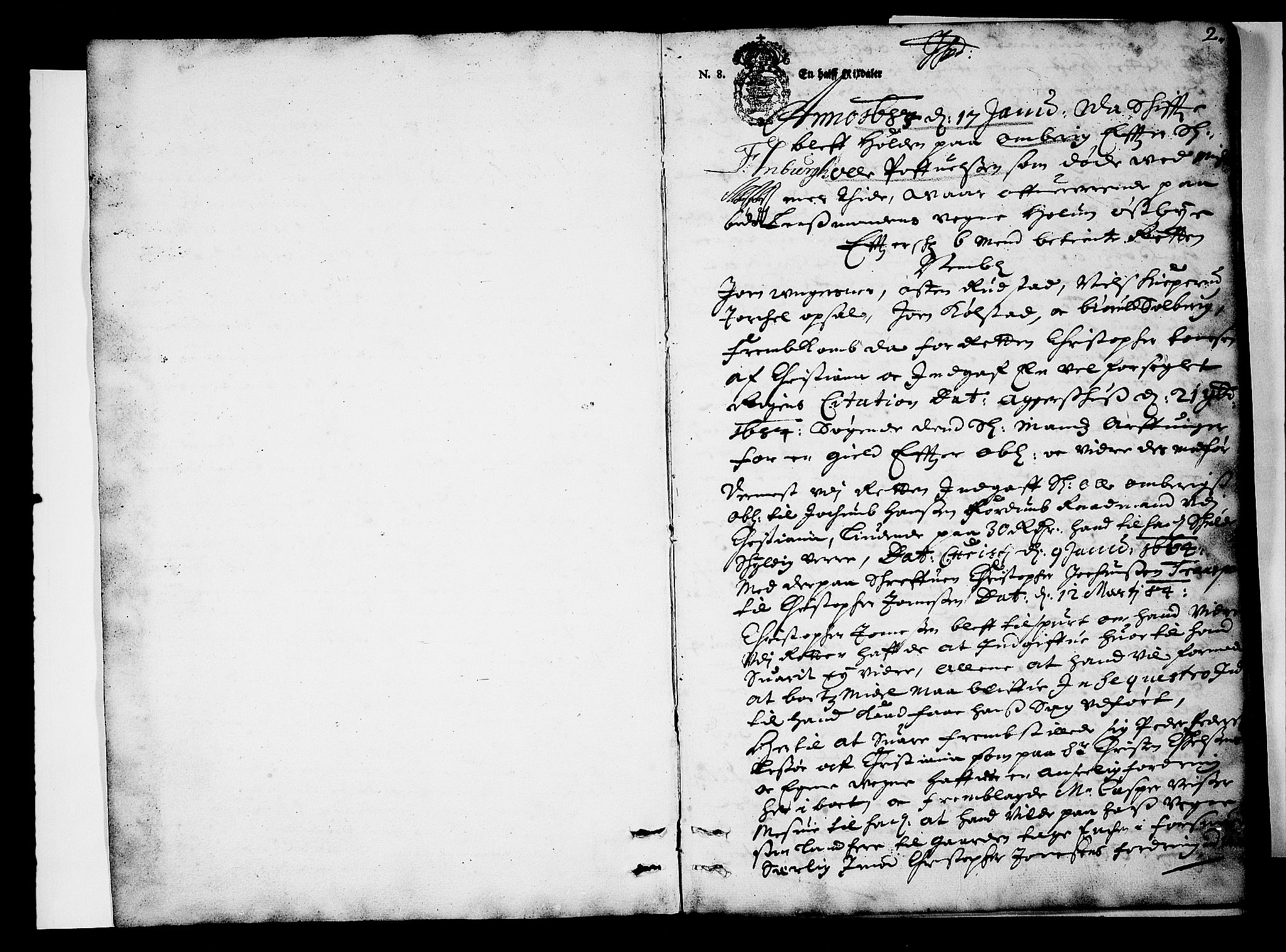 Nedre Romerike sorenskriveri, SAO/A-10469/F/Fb/L0016: Tingbok, 1685, s. 1b-2a