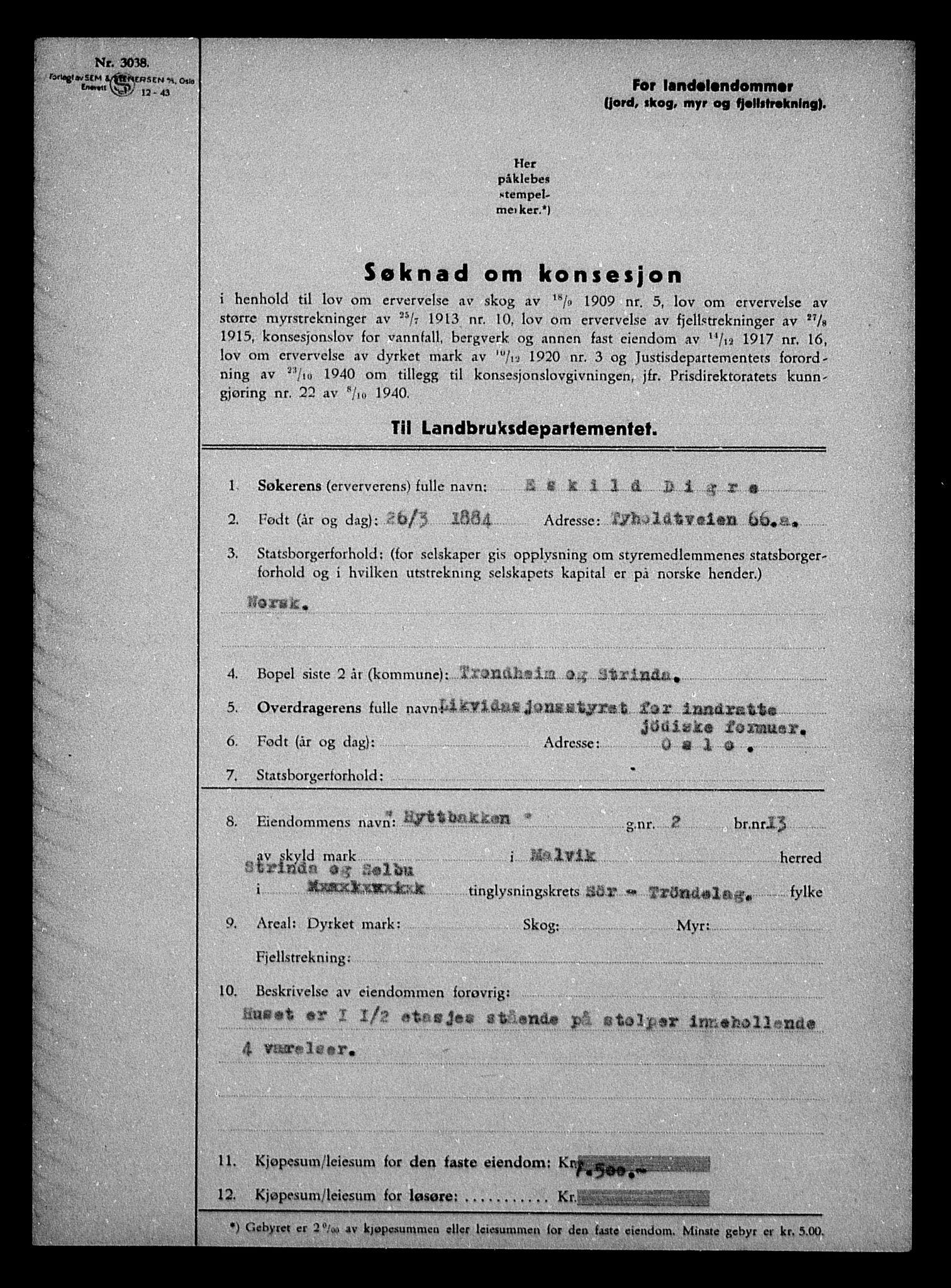 Justisdepartementet, Tilbakeføringskontoret for inndratte formuer, AV/RA-S-1564/H/Hc/Hca/L0894: --, 1945-1947, s. 166