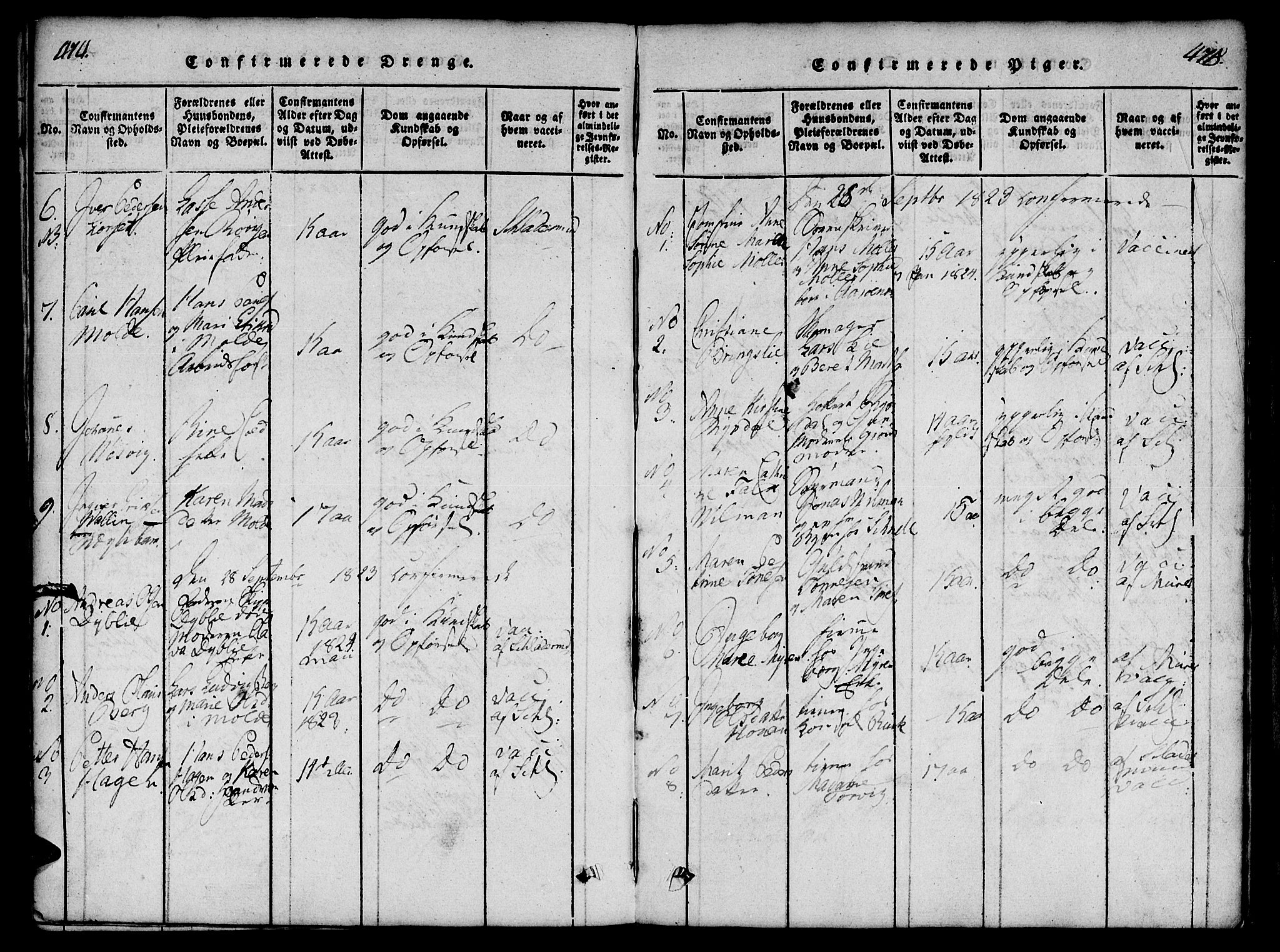 Ministerialprotokoller, klokkerbøker og fødselsregistre - Møre og Romsdal, AV/SAT-A-1454/558/L0688: Ministerialbok nr. 558A02, 1818-1843, s. 474-475