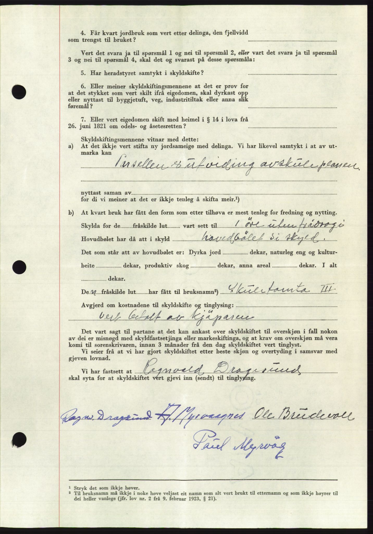 Søre Sunnmøre sorenskriveri, AV/SAT-A-4122/1/2/2C/L0108: Pantebok nr. 34A, 1957-1958, Dagboknr: 3186/1957