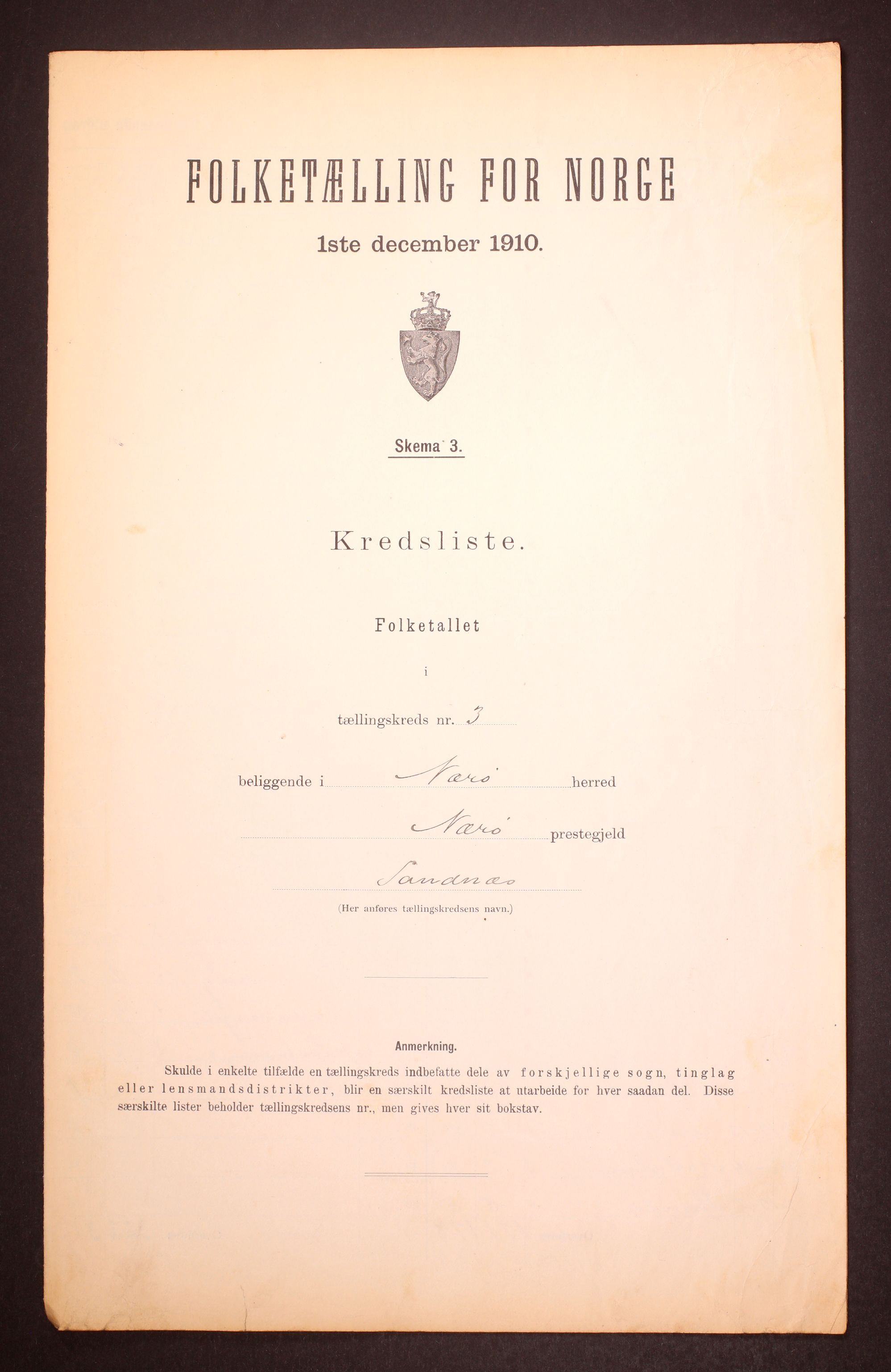 RA, Folketelling 1910 for 1751 Nærøy herred, 1910, s. 10