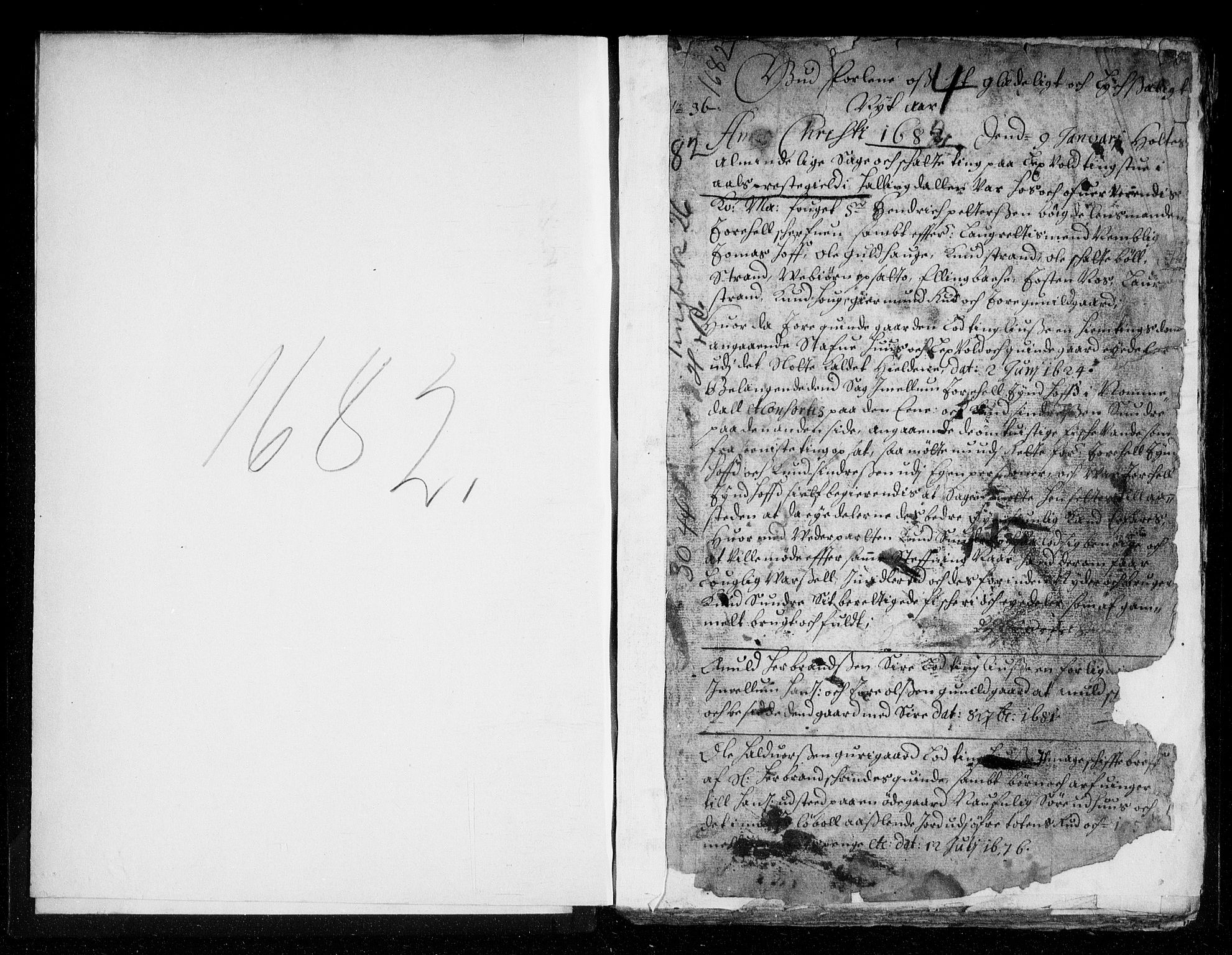 Ringerike og Hallingdal sorenskriveri, SAKO/A-81/F/Fa/Fab/L0010: Tingbok - Sorenskriveriet, 1682