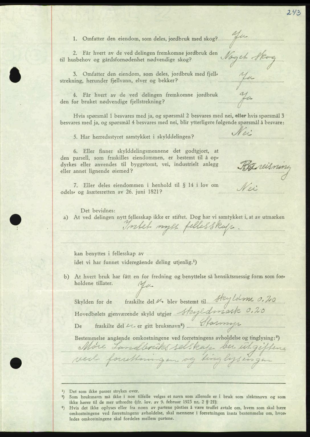 Nordmøre sorenskriveri, AV/SAT-A-4132/1/2/2Ca: Pantebok nr. A113, 1949-1950, Dagboknr: 3398/1949