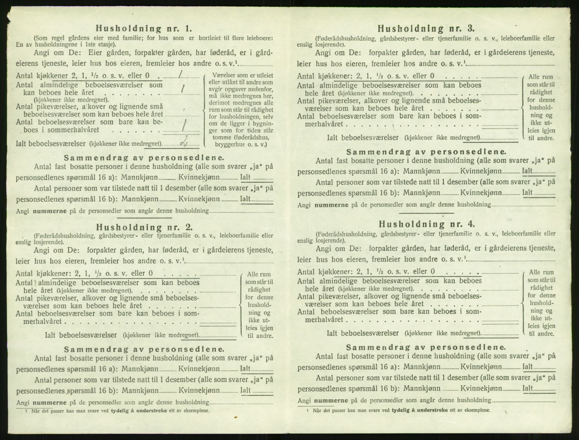 SAT, Folketelling 1920 for 1516 Ulstein herred, 1920, s. 445